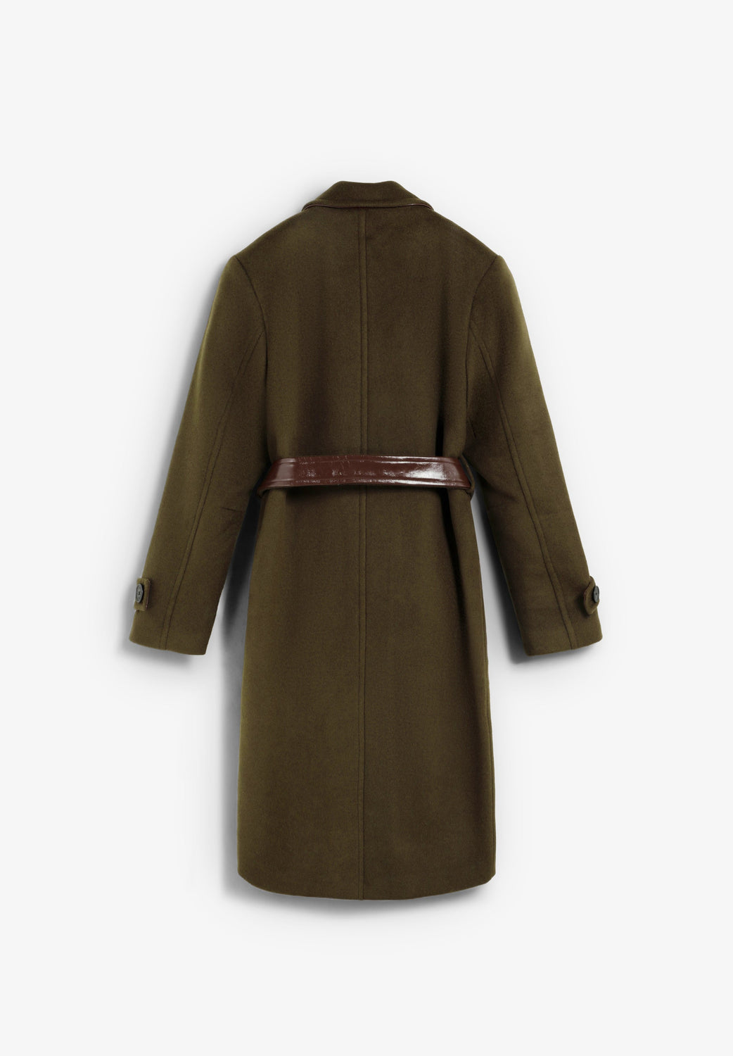 ABRIGO CON CINTURÓN A CONTRASTE - Scalpers