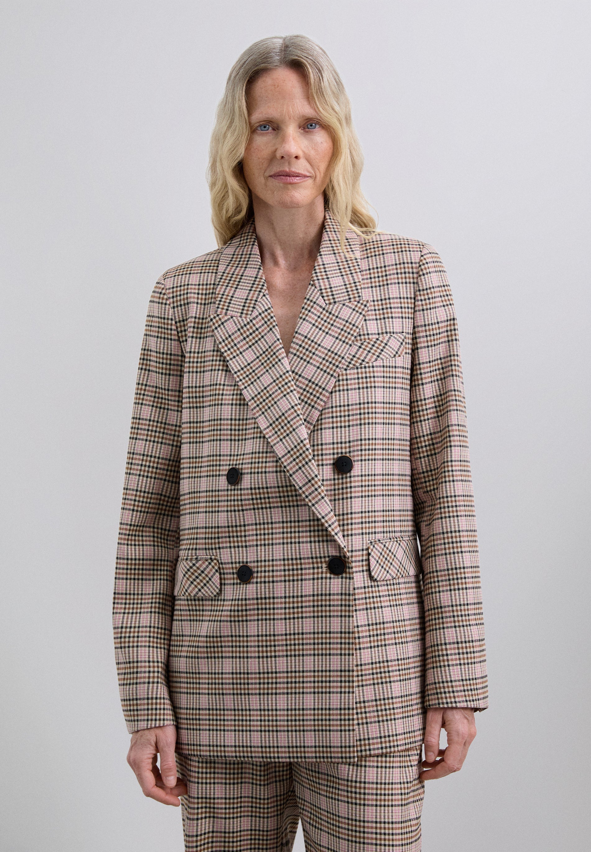 BLAZER CRUZADA CUADROS - Scalpers