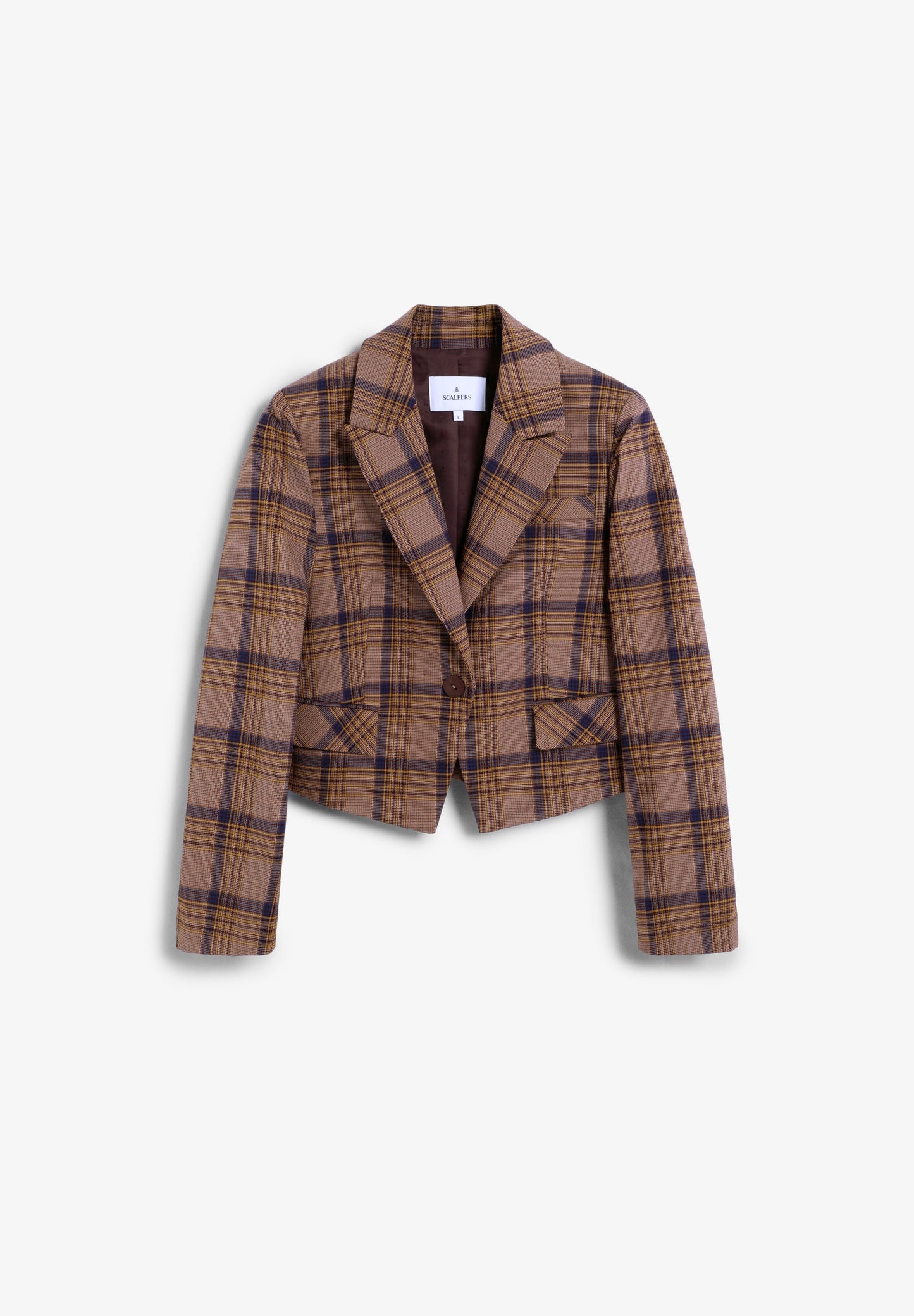 BLAZER CROPPED CUADROS - Scalpers
