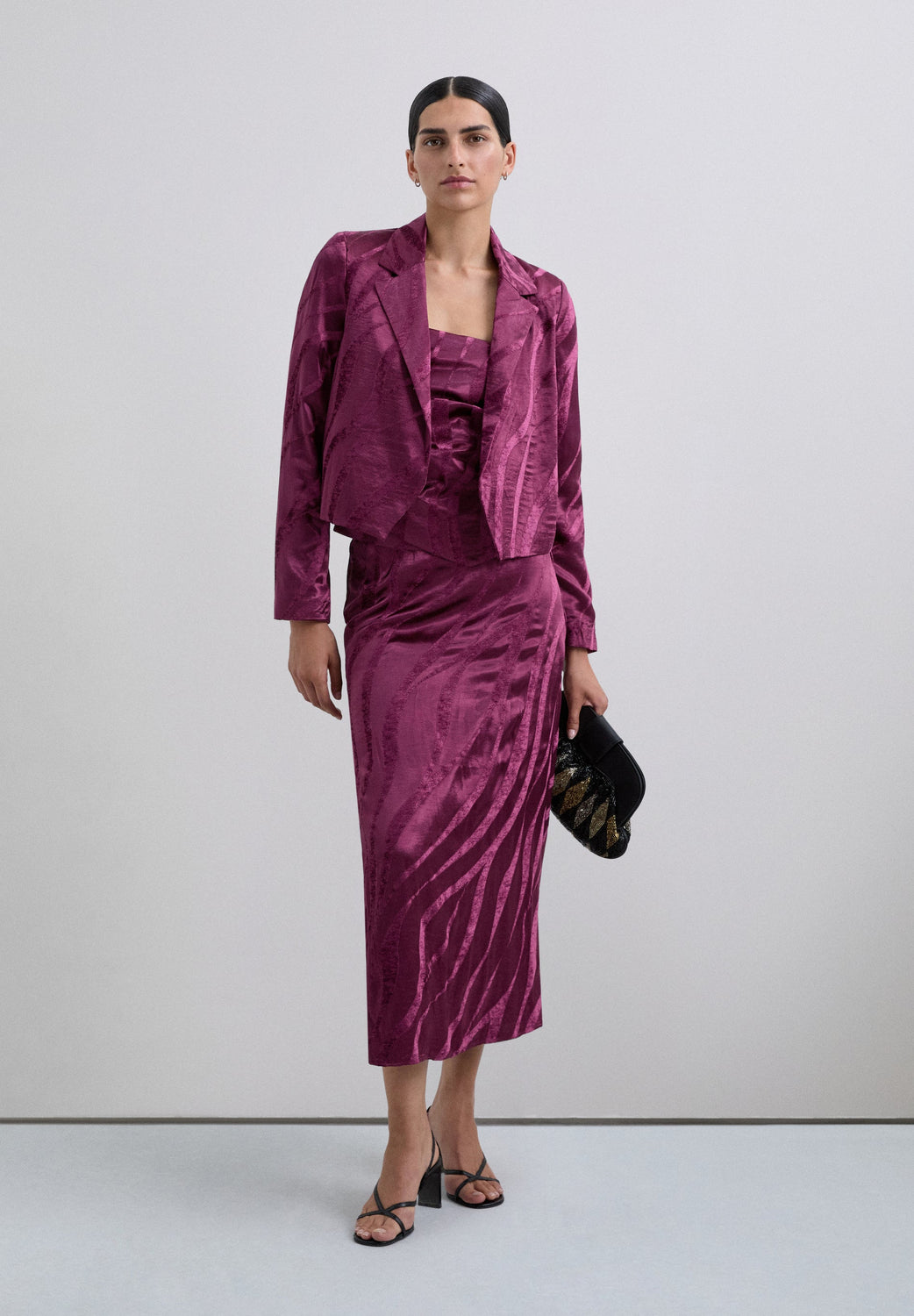 BLAZER CROPPED JACQUARD - Scalpers