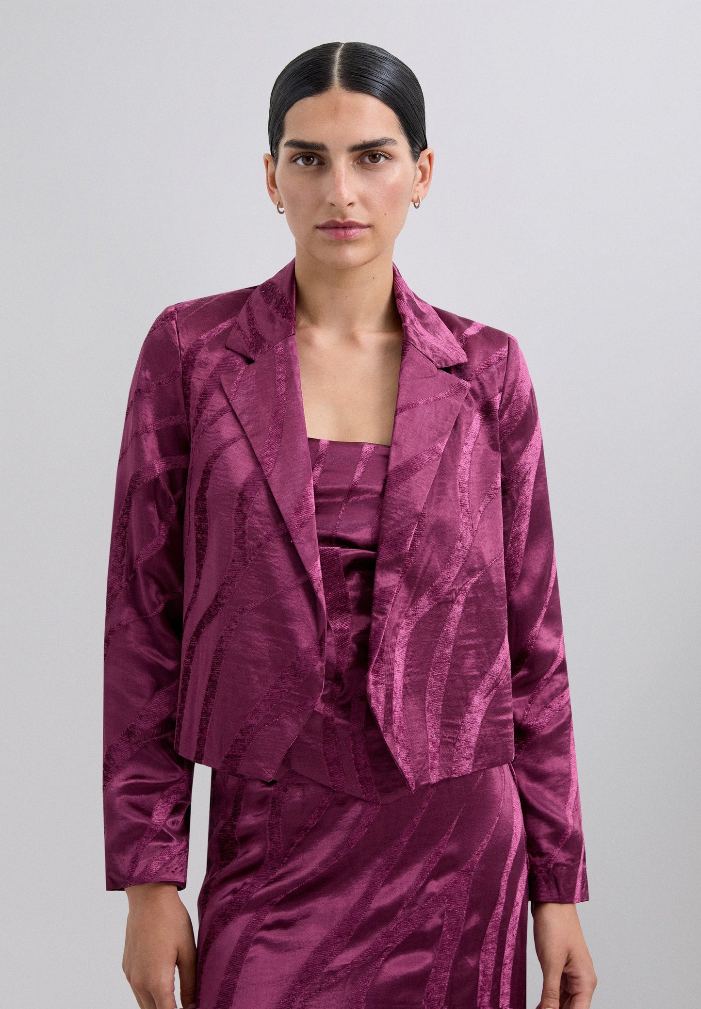 BLAZER CROPPED JACQUARD - Scalpers