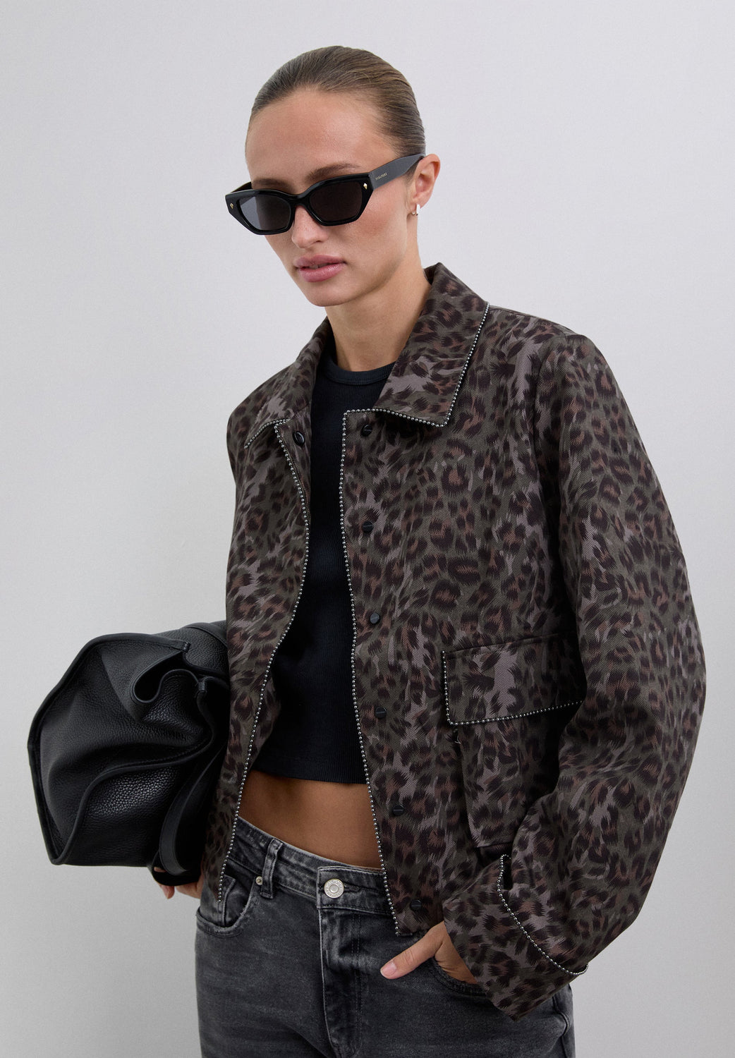 CHAQUETA ANIMAL PRINT STUDS - Scalpers