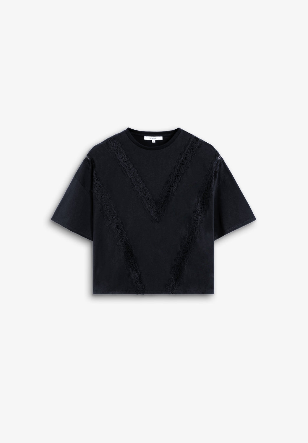 CAMISETA CON DETALLE ENCAJE - Scalpers