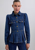 CAMISA DENIM MANGA ABULLONADA