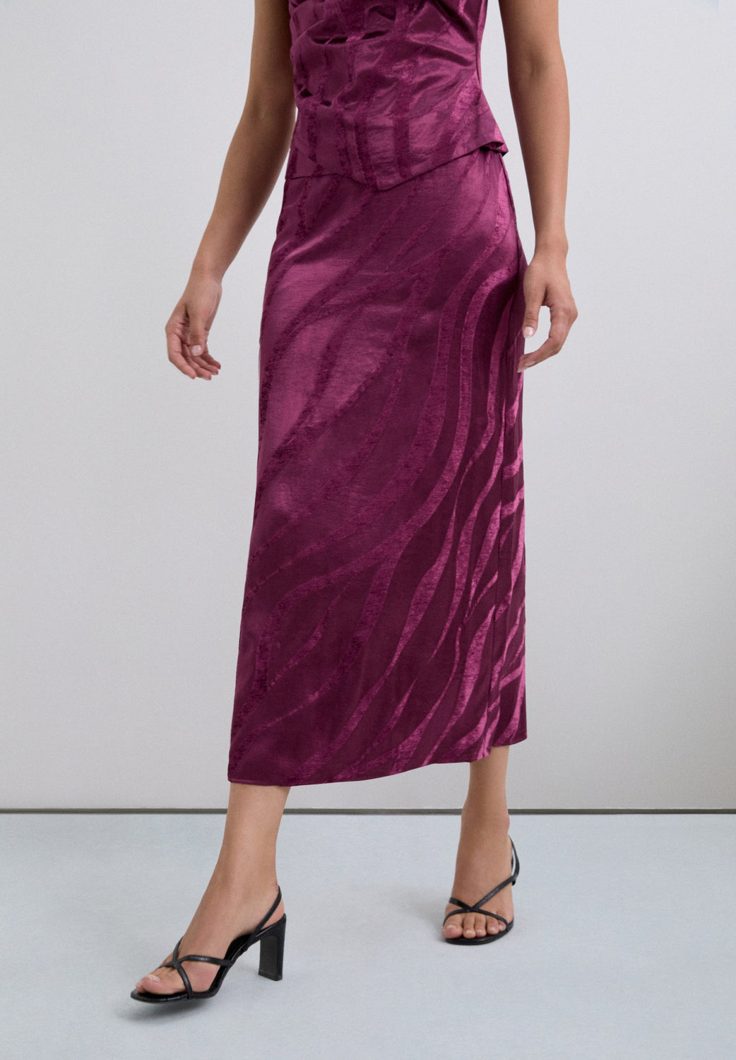 FALDA MIDI JACQUARD - Scalpers