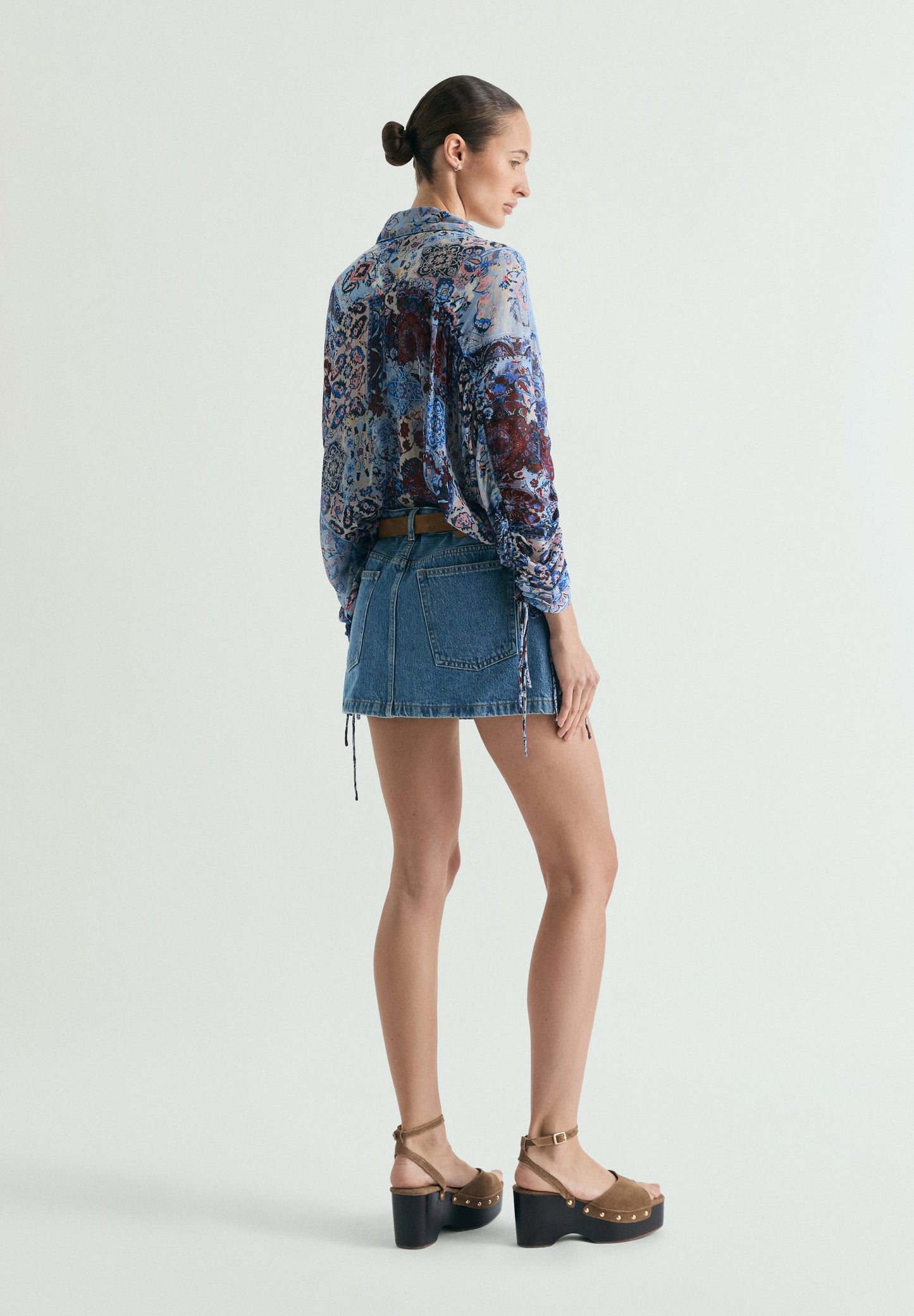 MINI FALDA DENIM
