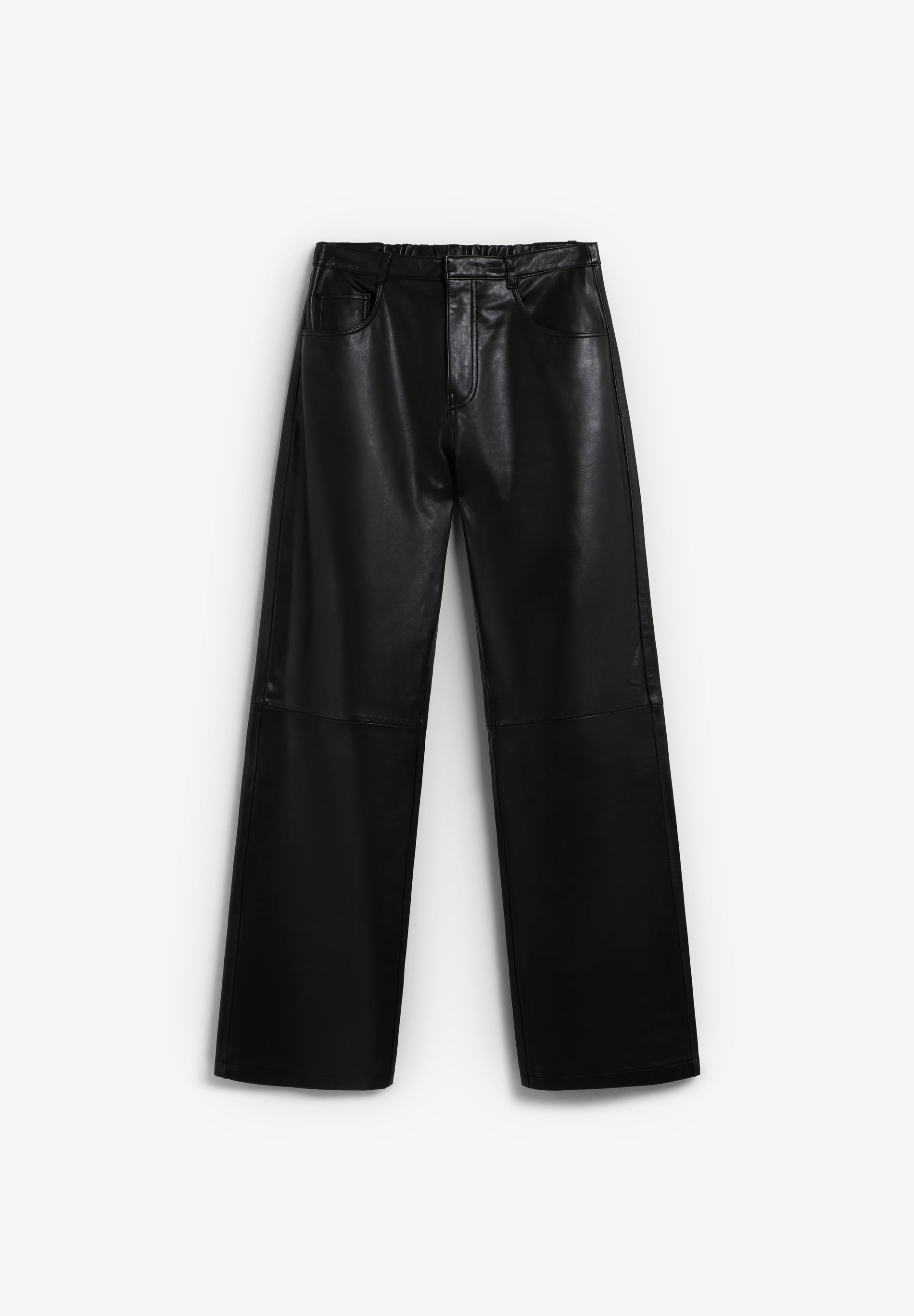 PANTALÓN PIEL RECTO TIRO ALTO