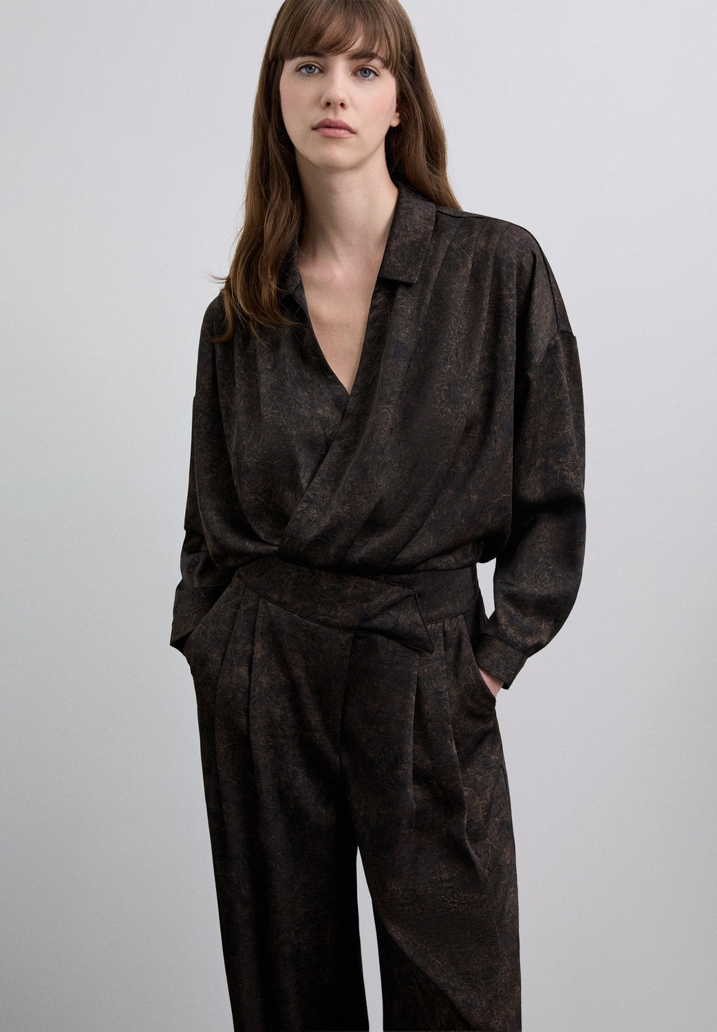 PANTALÓN ESTAMPADO SATINADO - Scalpers