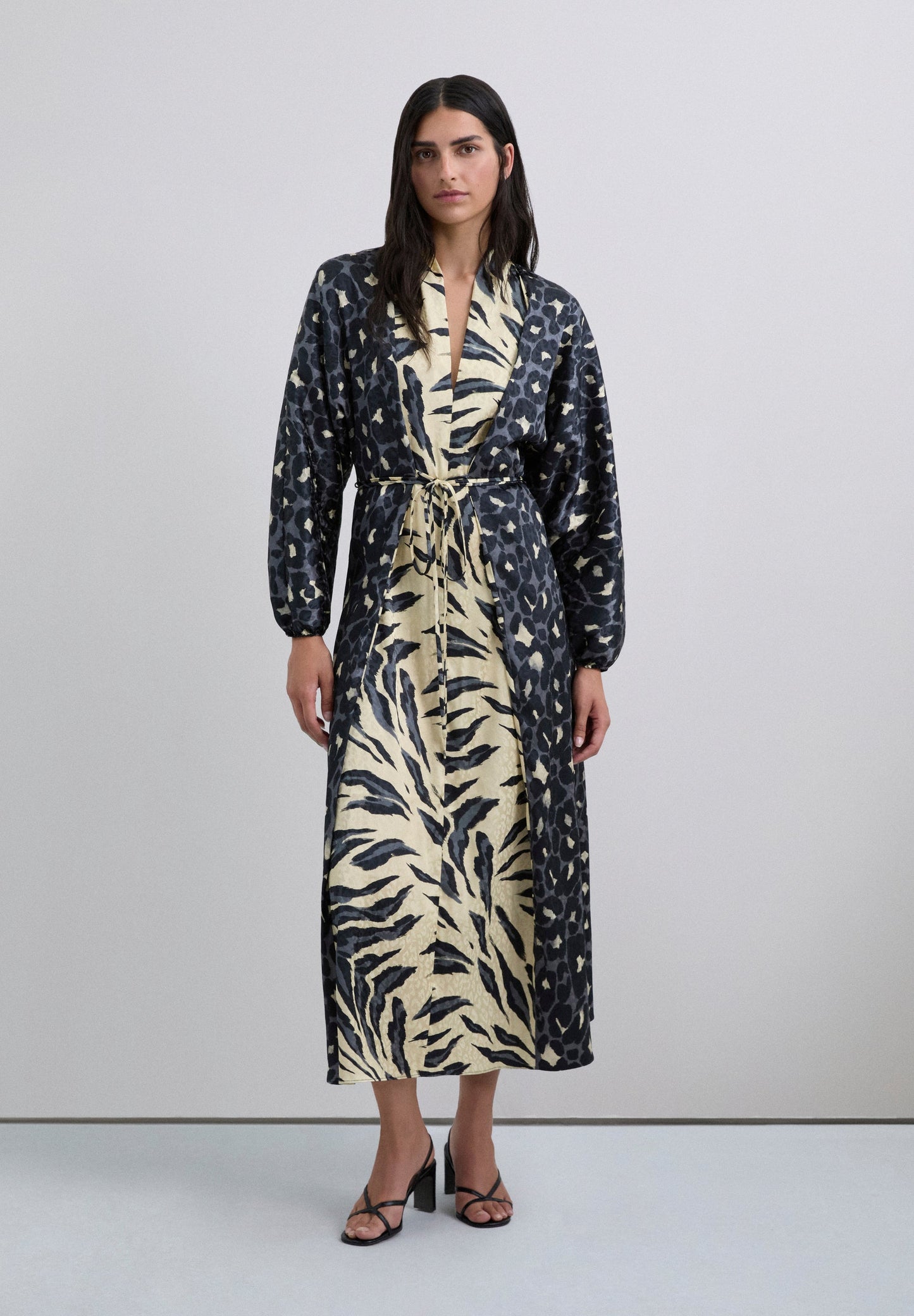 VESTIDO LARGO ANIMAL PRINT