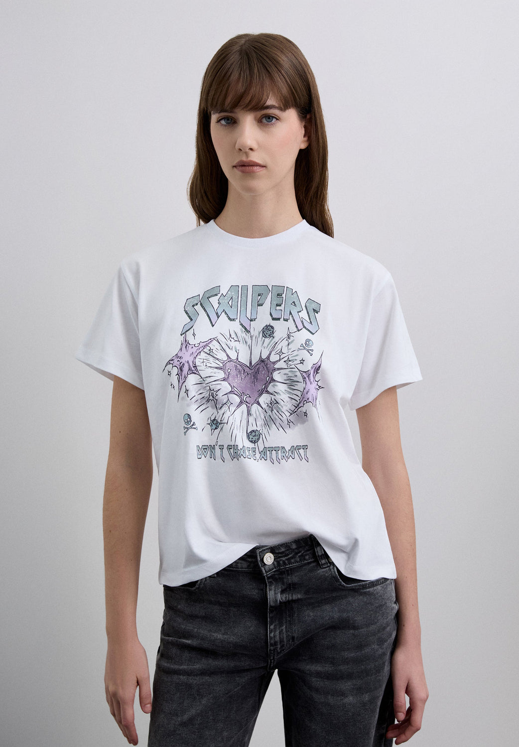 CAMISETA ALGODÓN PRINT FRONTAL - Scalpers
