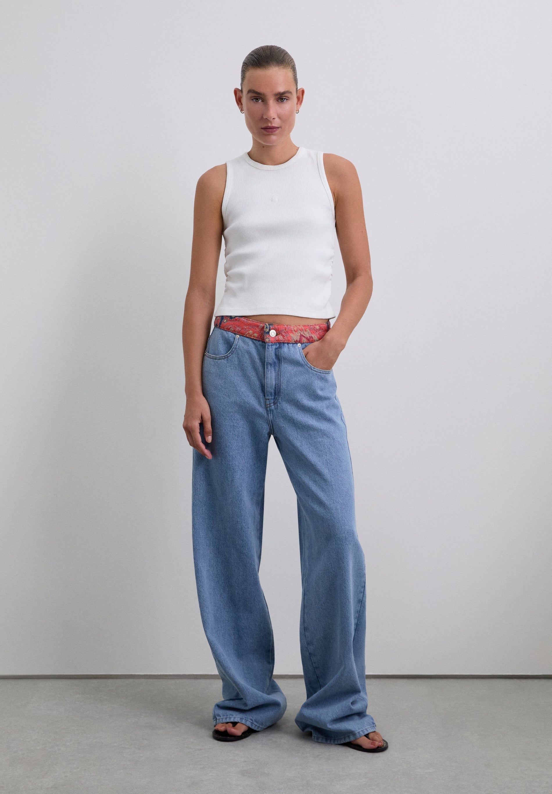 PANTALÓN DENIM TIRO MEDIO - Scalpers