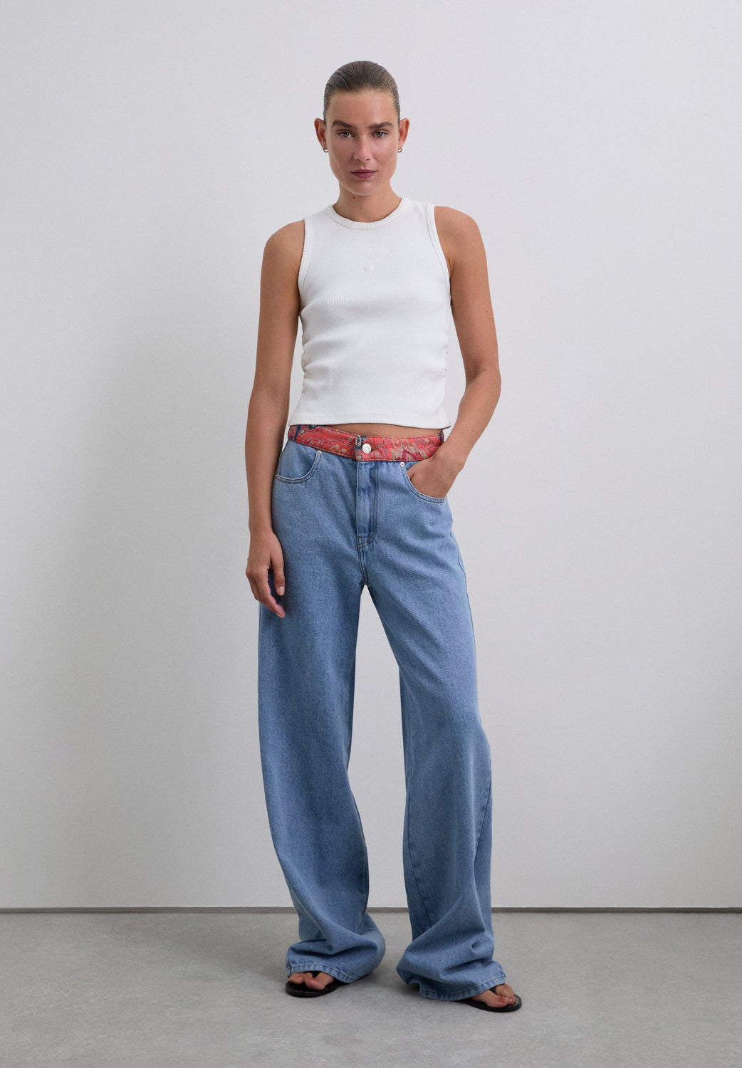 PANTALÓN DENIM TIRO MEDIO - Scalpers