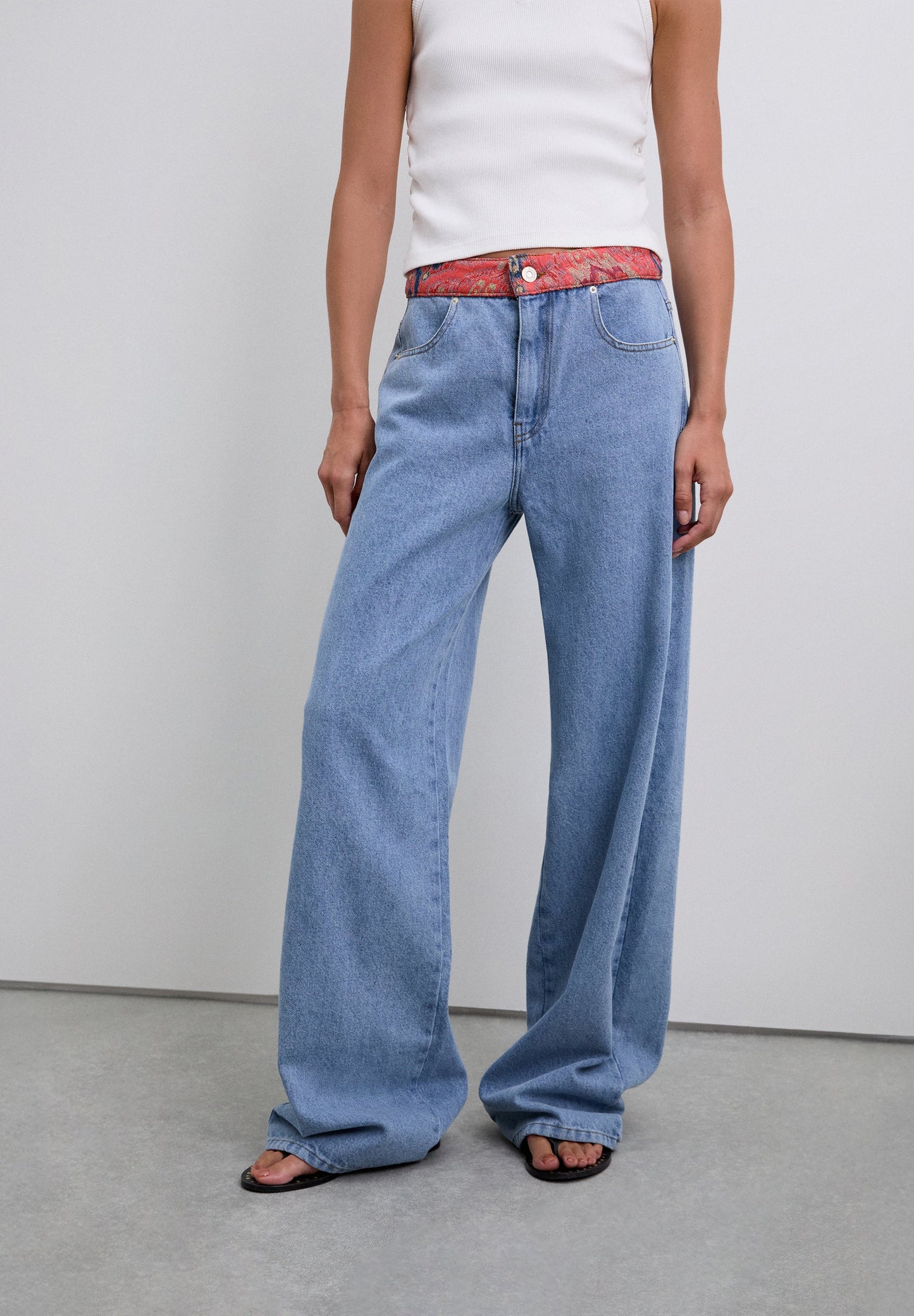 PANTALÓN DENIM TIRO MEDIO - Scalpers