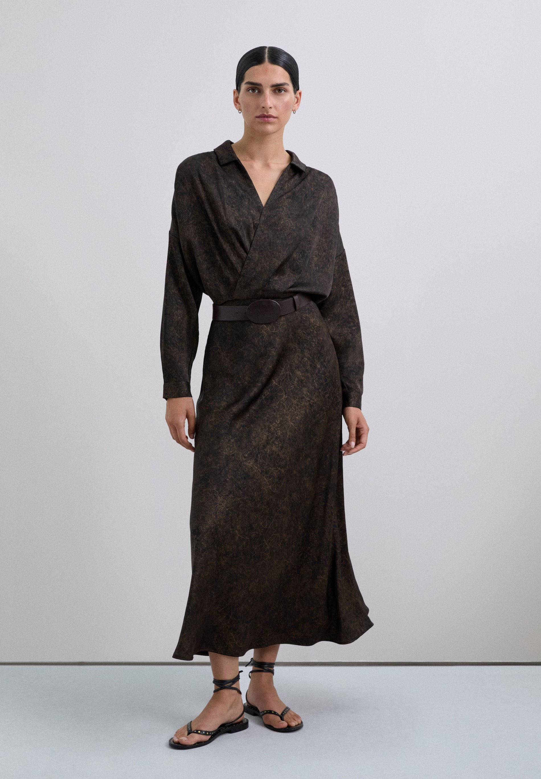 FALDA SATINADA EFECTO MÁRMOL - Scalpers