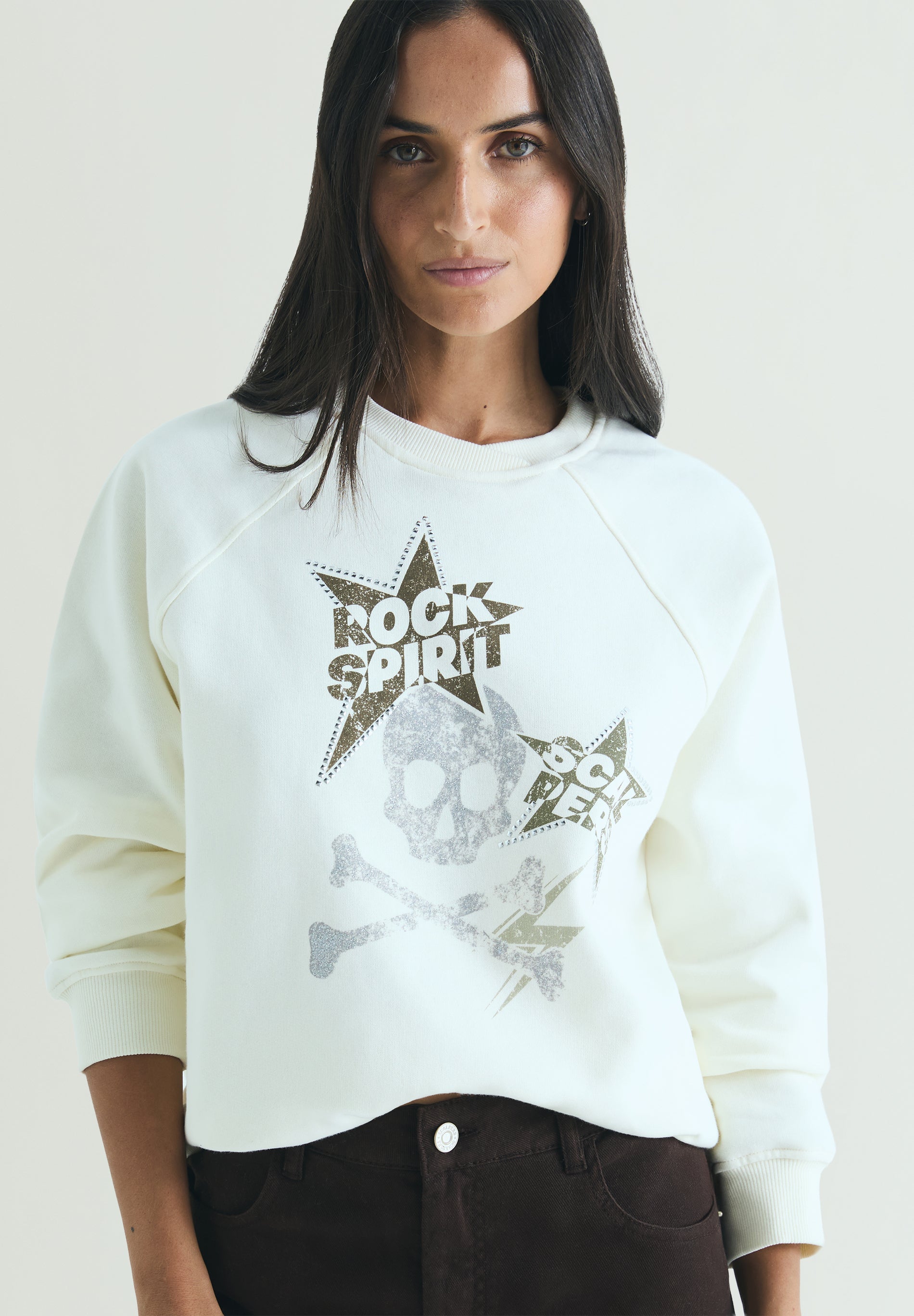 SUDADERA ESTAMPADA CALAVERA
