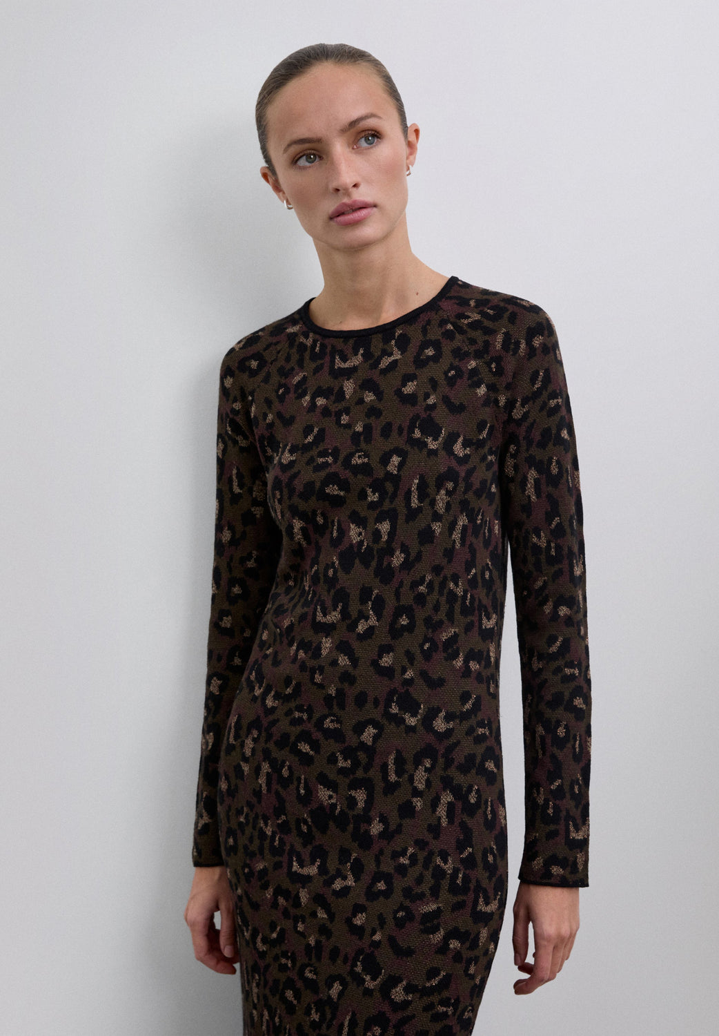 VESTIDO MIDI PUNTO JACQUARD - Scalpers