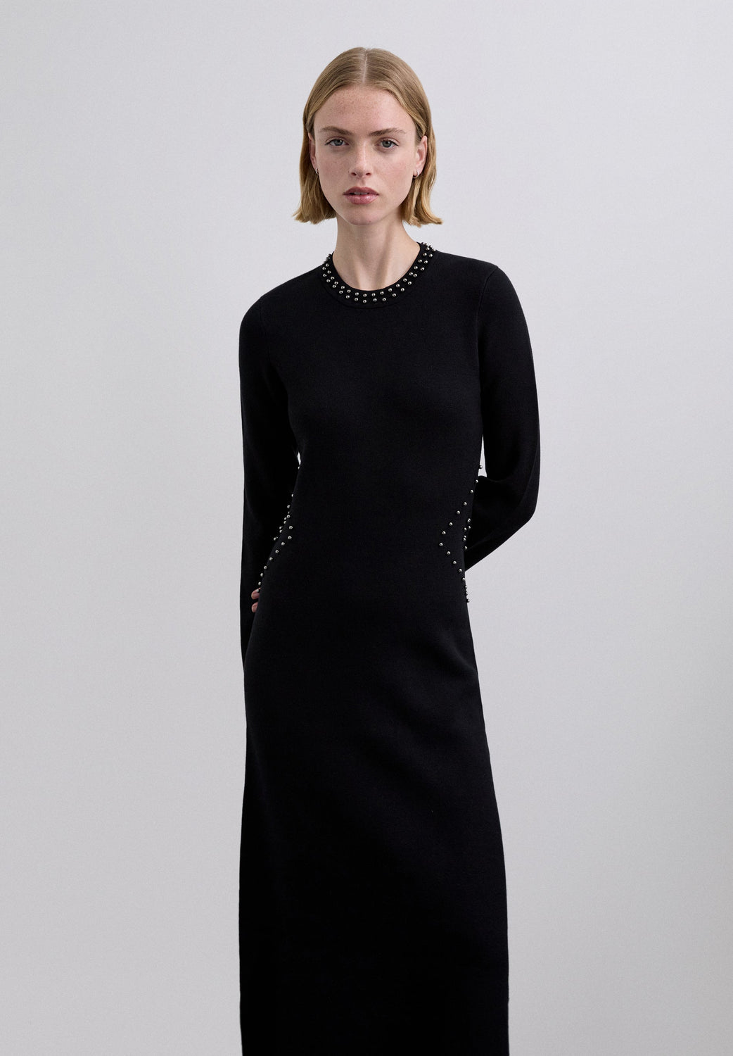 VESTIDO PUNTO STUDS ABERTURA - Scalpers