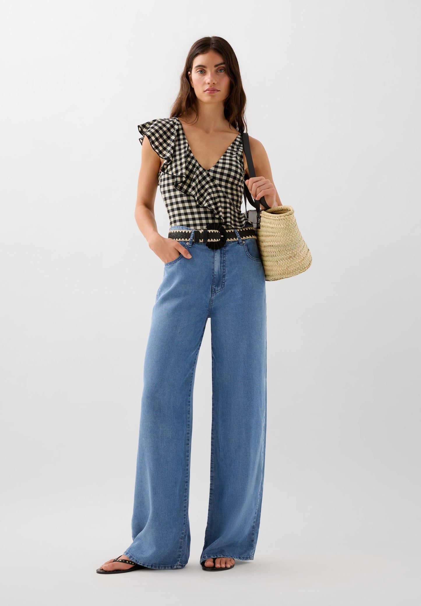 BAÑADOR VICHY VOLANTE