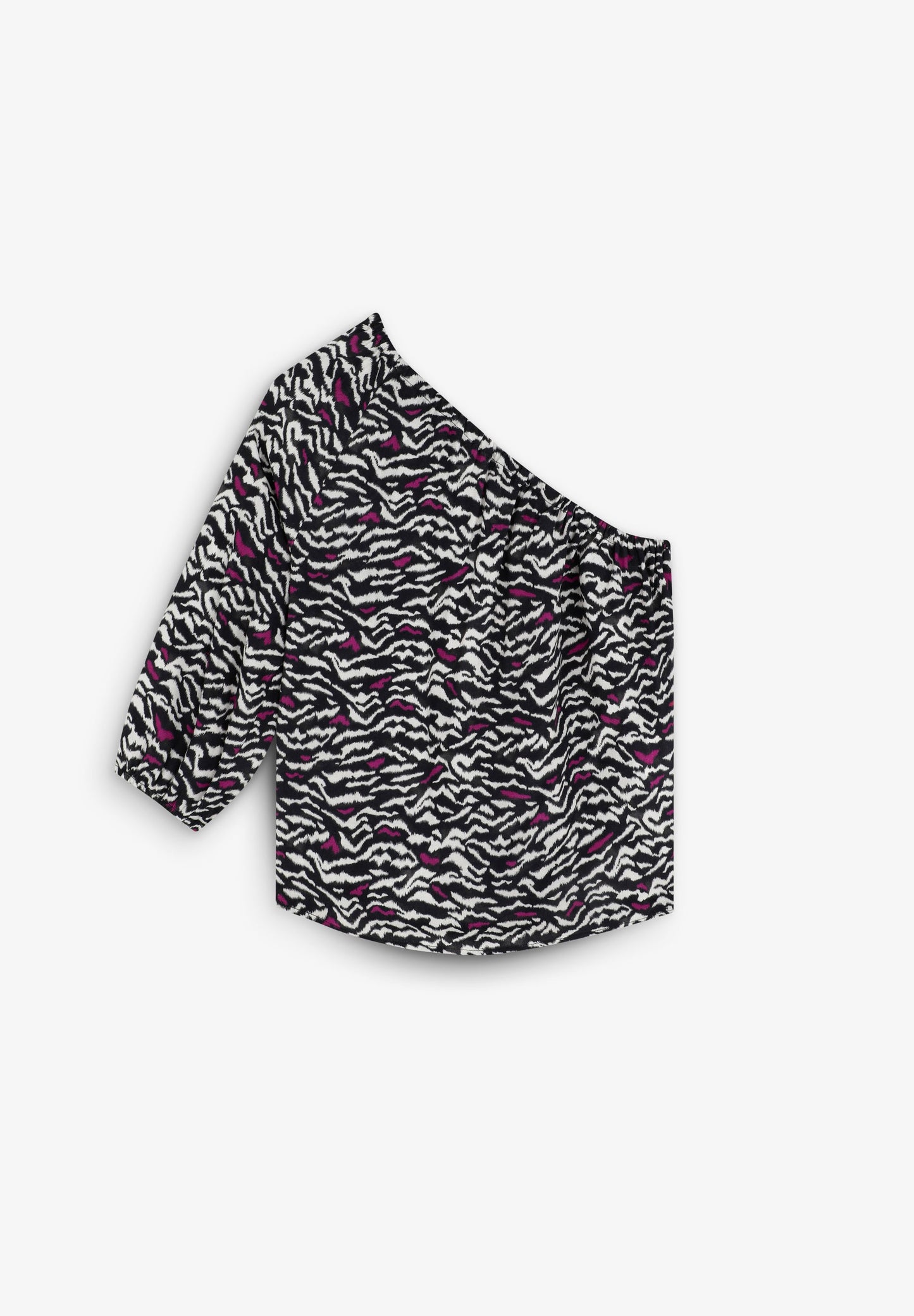 BLUSA ASIMÉTRICA ANIMAL PRINT