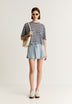 FALDA MINI DENIM LAVADA