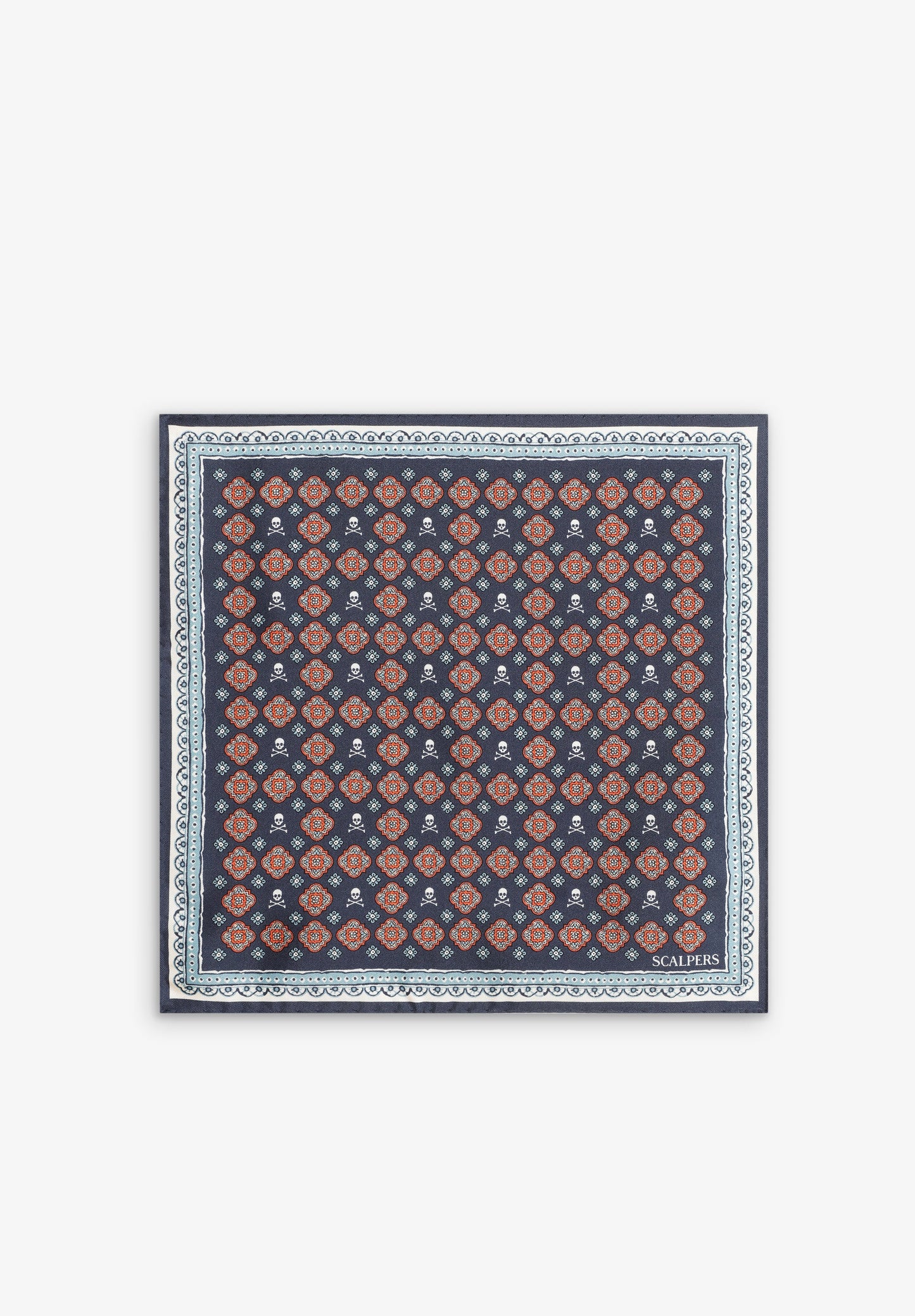 PAÑUELO SEDA ESTAMPADO CALAVERA - Scalpers