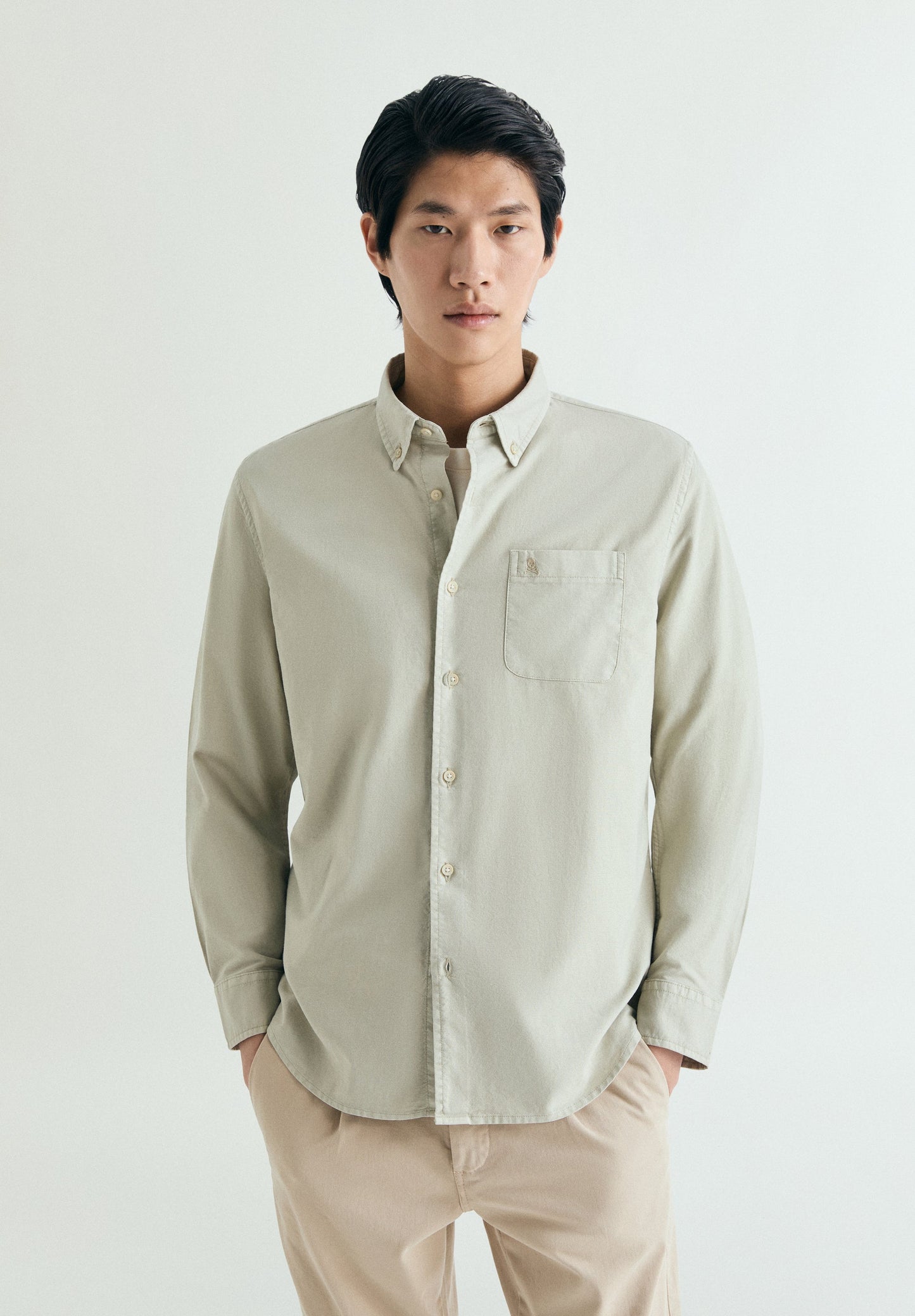 CAMISA OXFORD BORDADO TONO