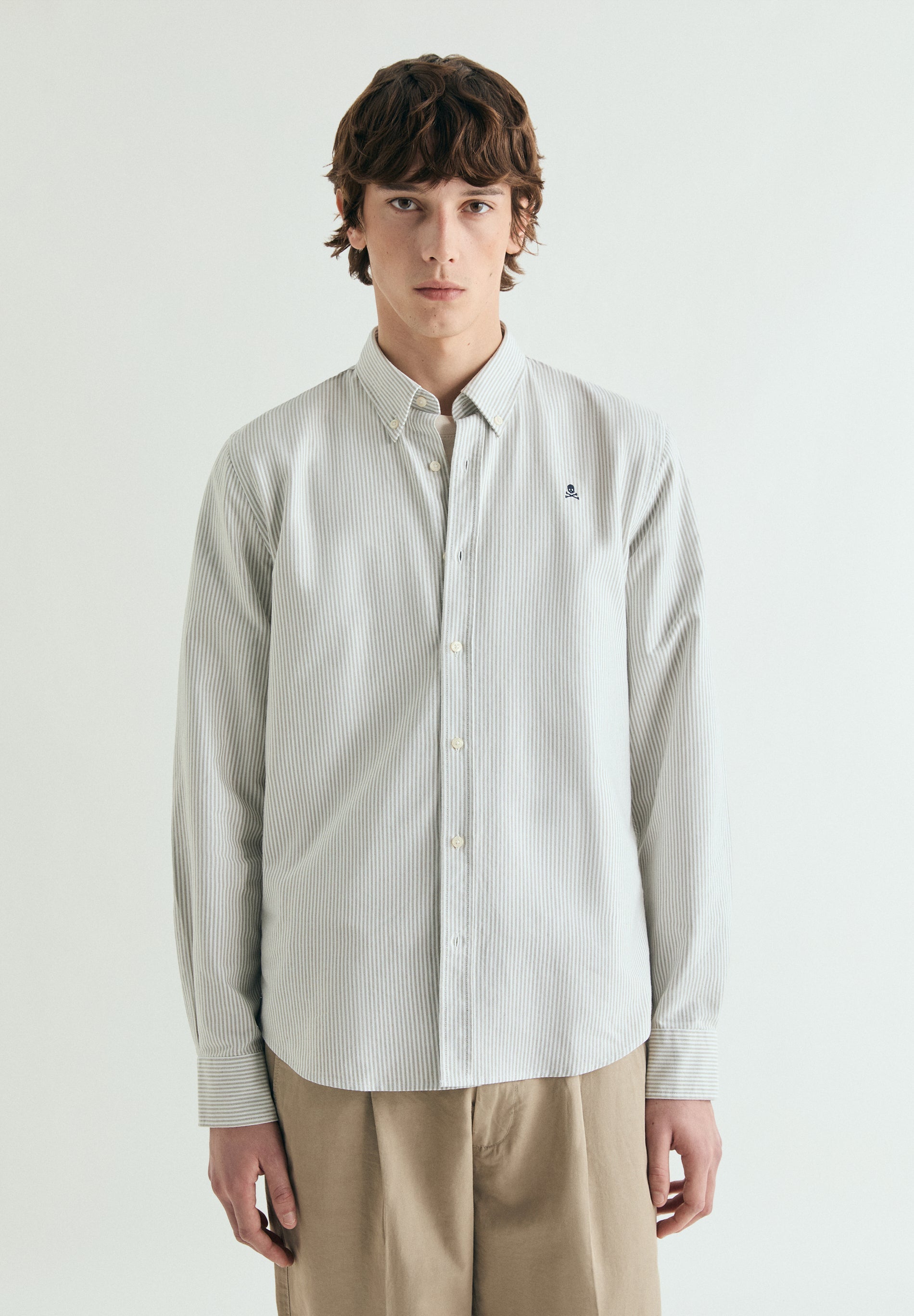 CAMISA OXFORD ESTAMPADA RAYAS