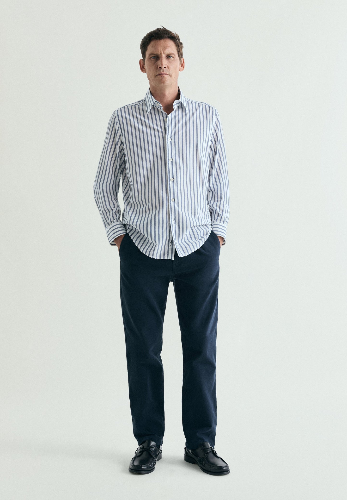 CAMISA RAYAS ALGODÓN REGULAR FIT