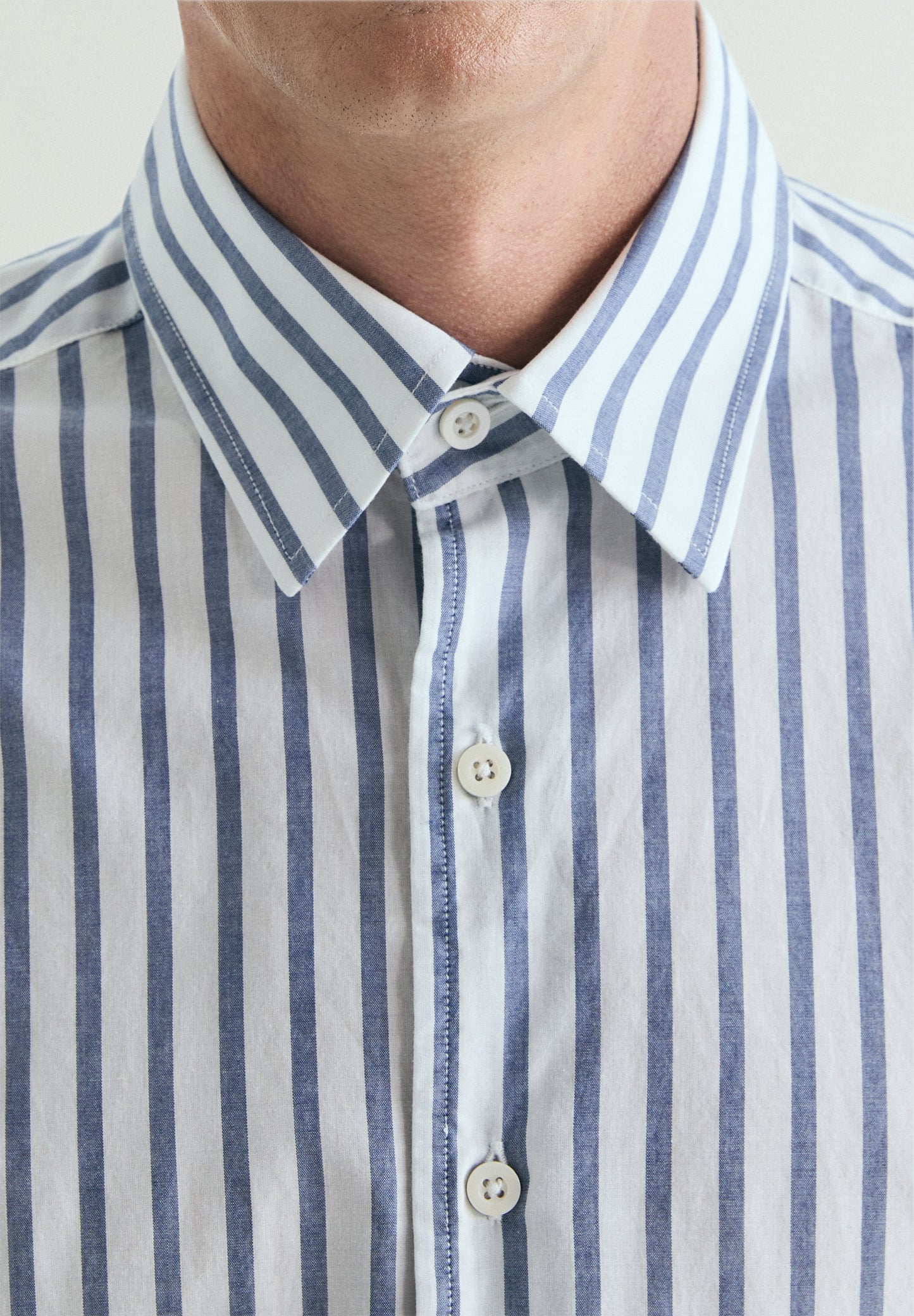 CAMISA RAYAS ALGODÓN REGULAR FIT