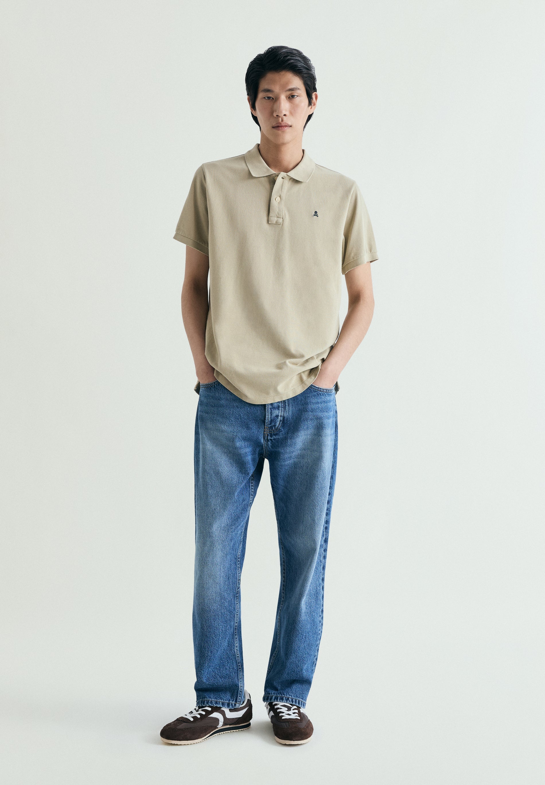 POLO DE PIQUÉ BORDADO CONTRASTE