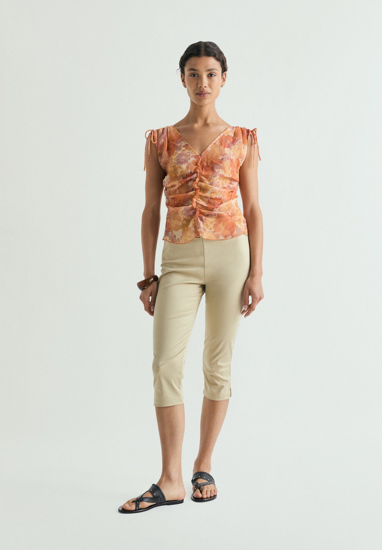 BLUSA FRUNCES FLORAL