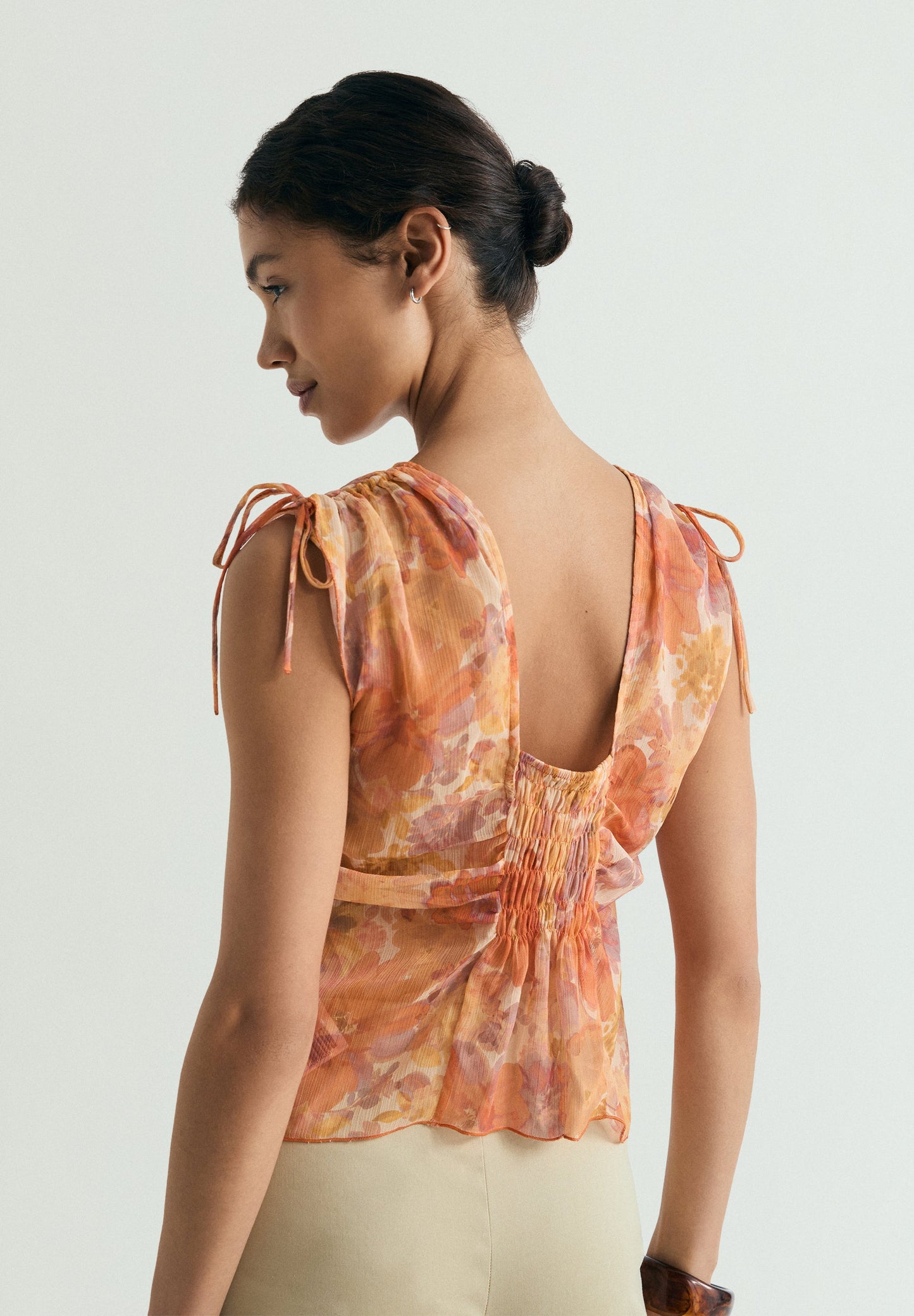 BLUSA FRUNCES FLORAL