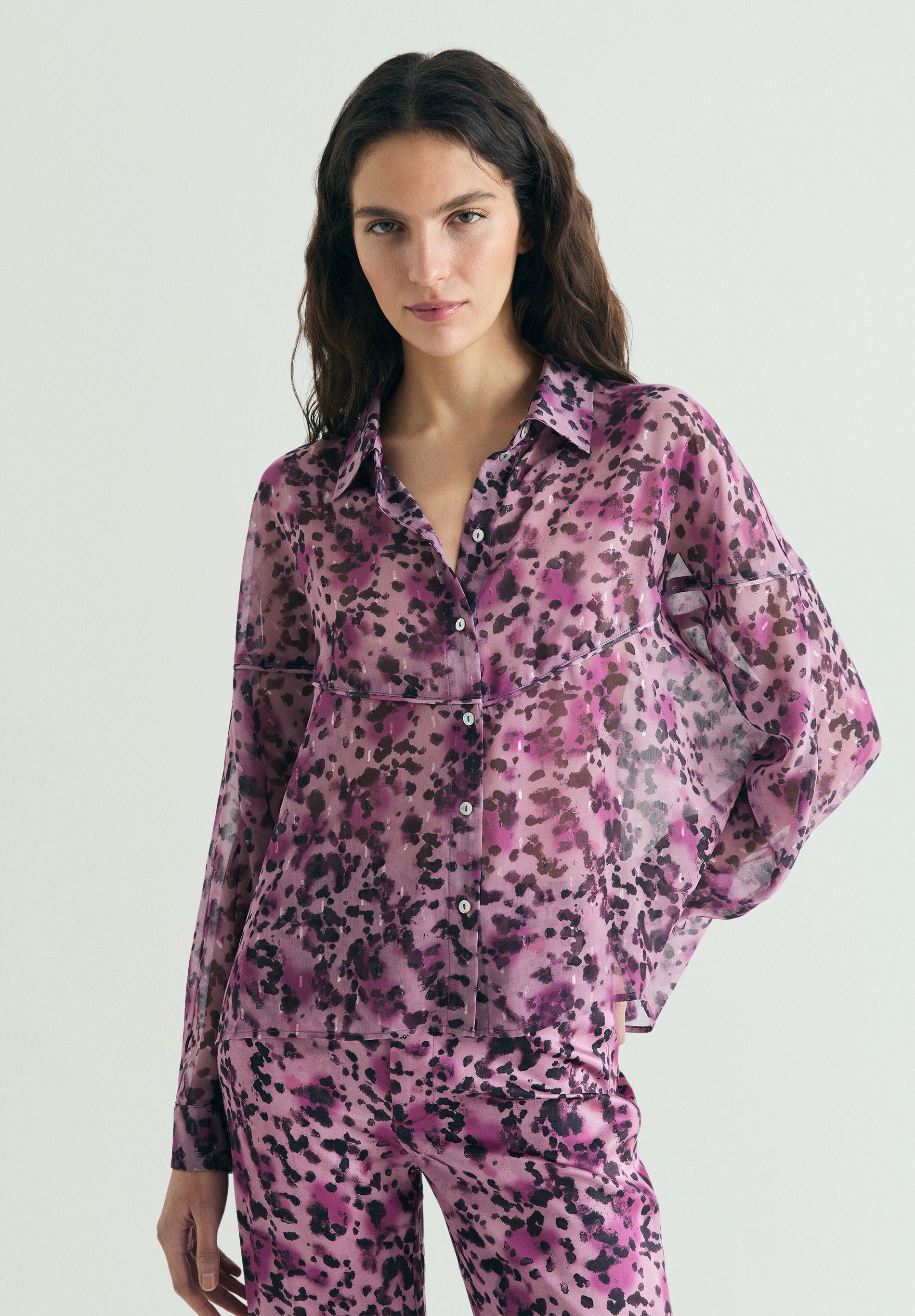 BLUSA FLUIDA ANIMAL PRINT