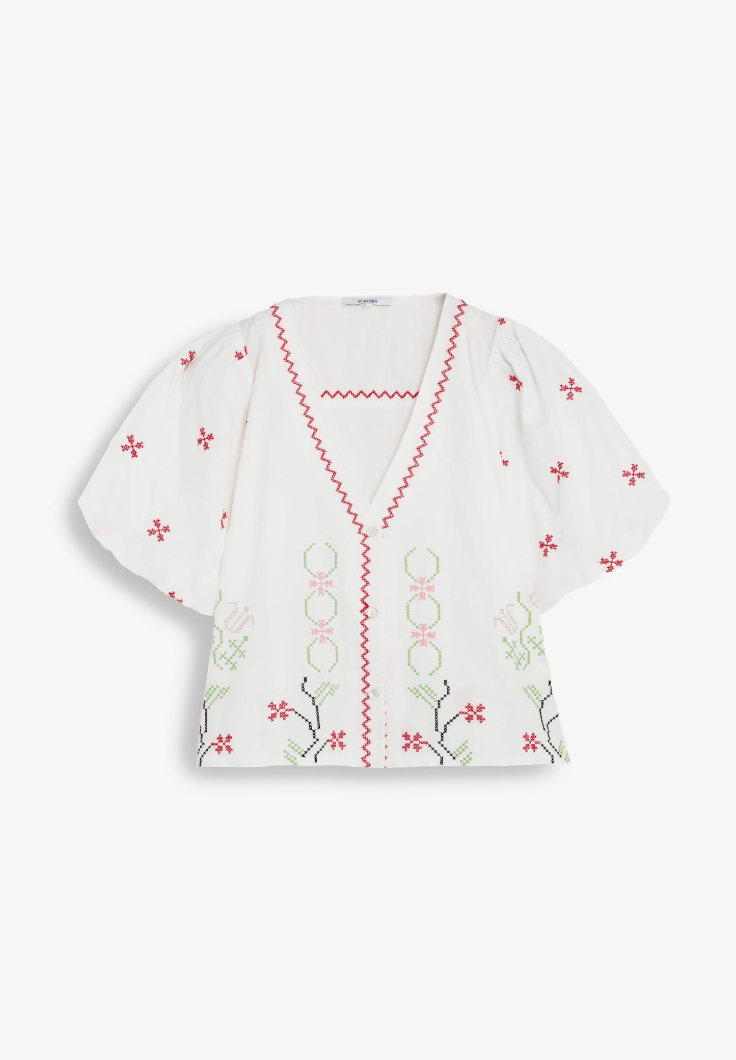 BLUSA BORDADOS FLORALES