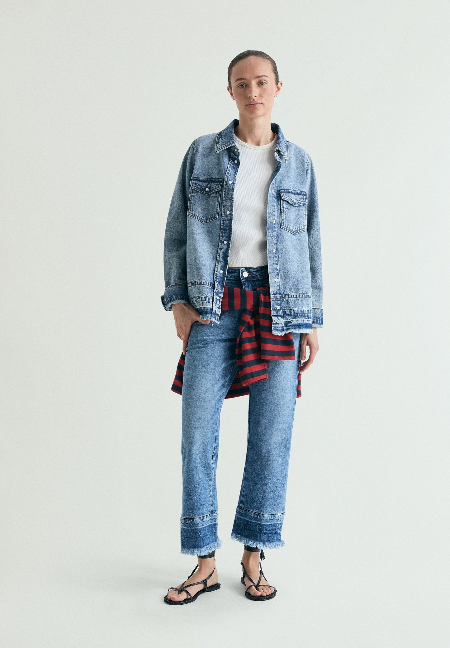 CAMISA DENIM LAVADA