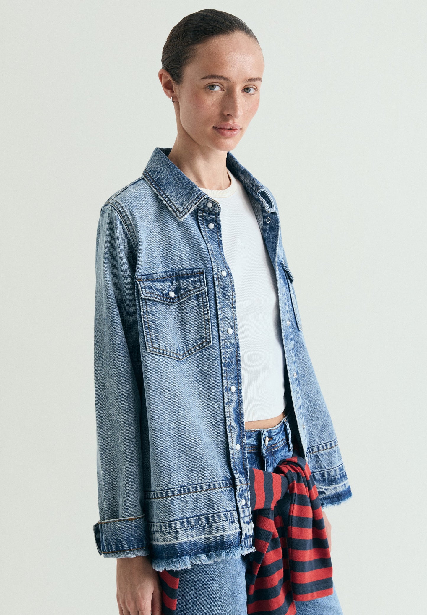 CAMISA DENIM LAVADA
