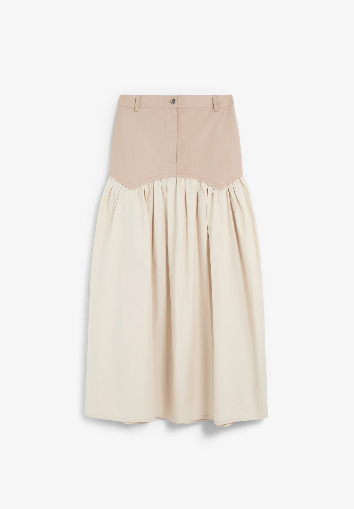 FALDA MIDI CONTRASTE
