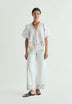JEANS WIDE LEG BORDADOS FLORALES
