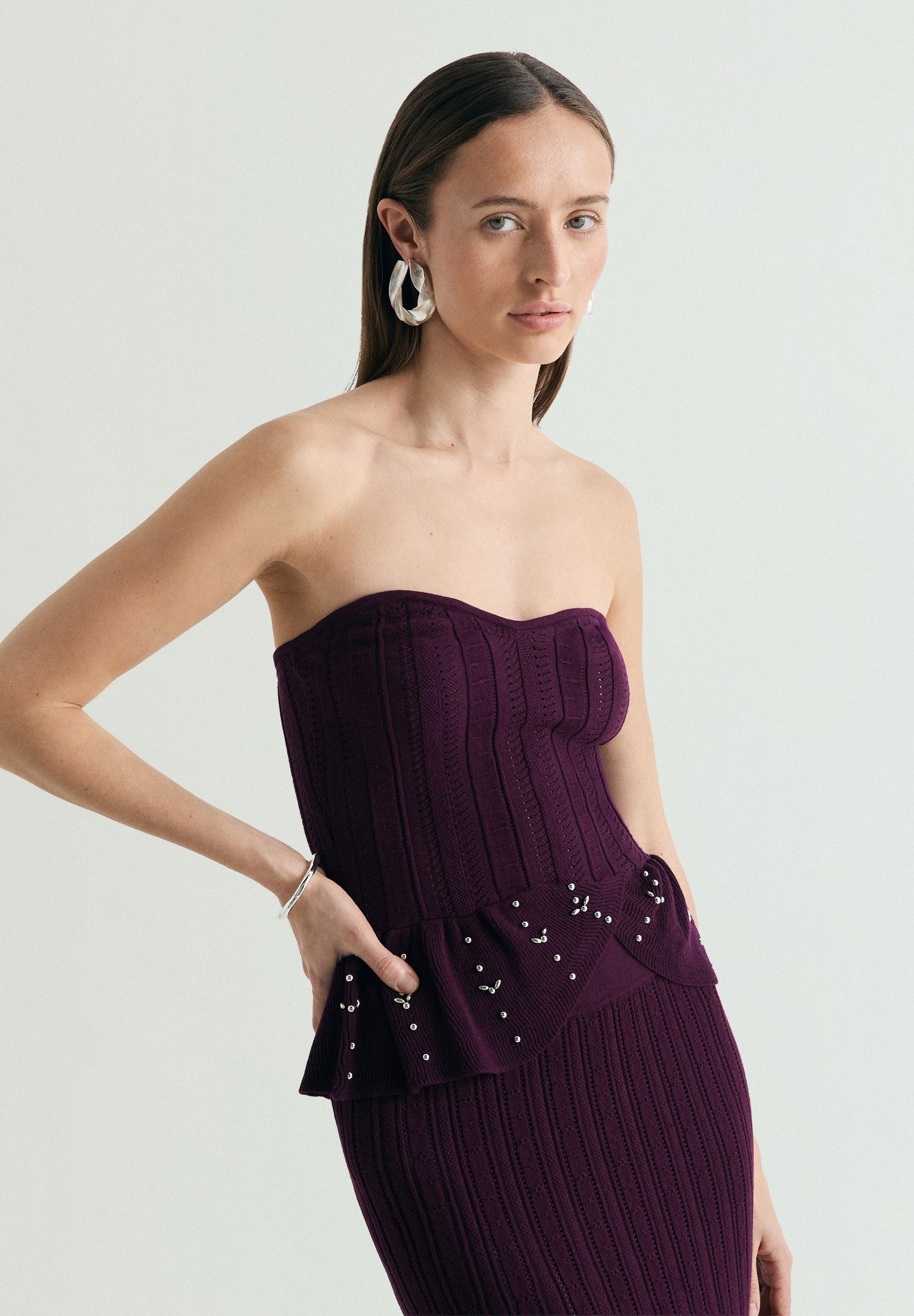 TOP PEPLUM STRASS