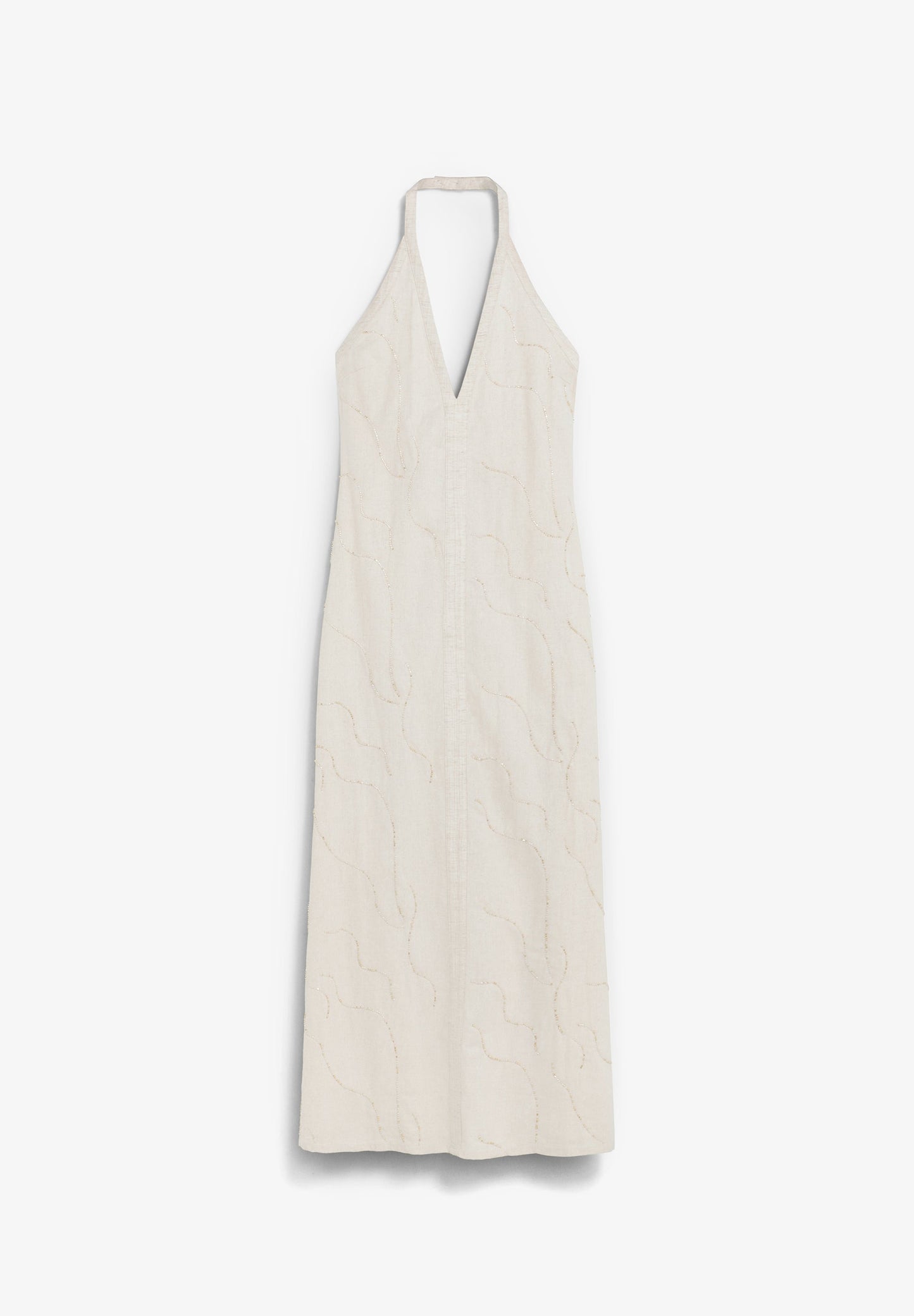 VESTIDO HALTER ABALORIOS