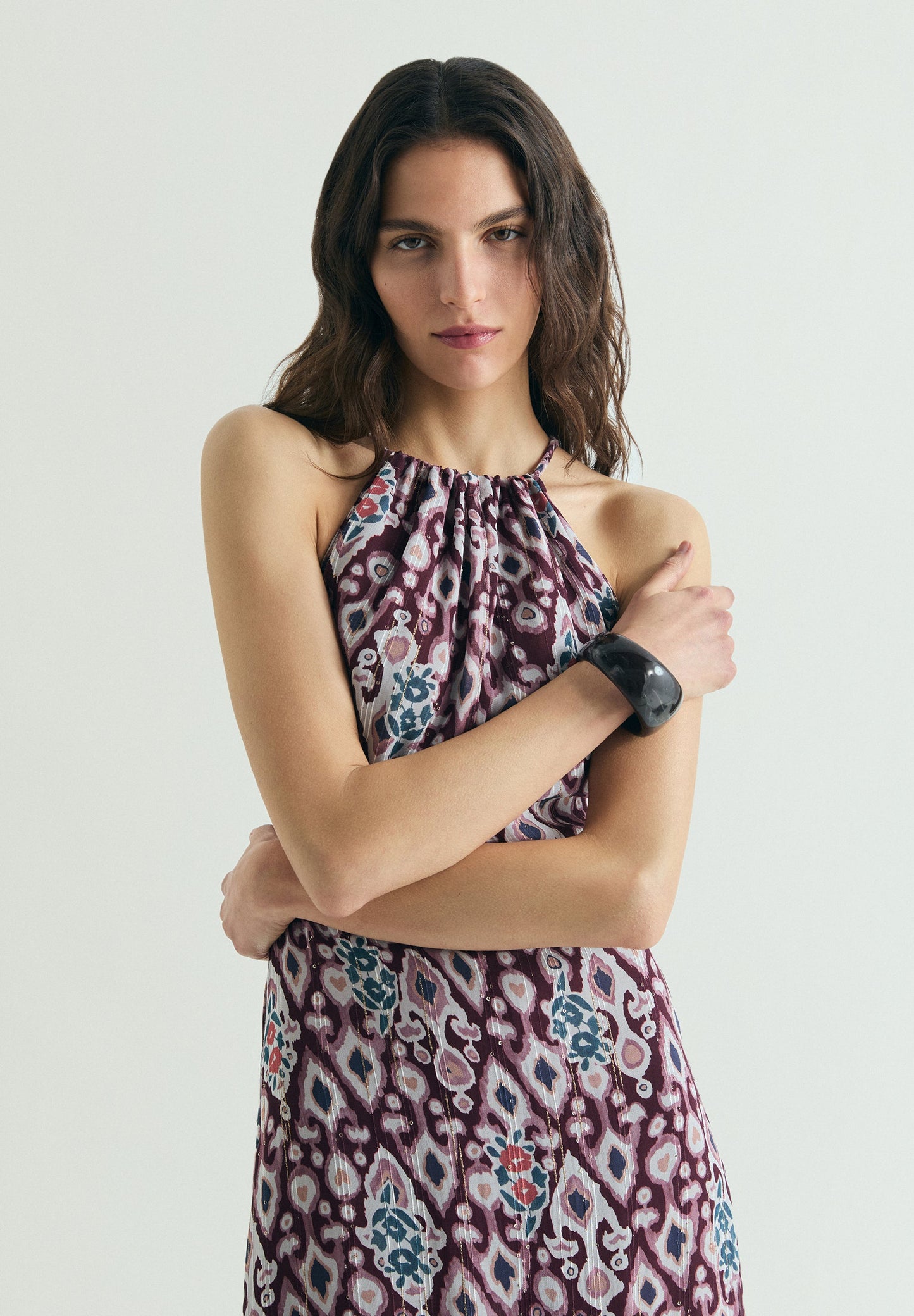 VESTIDO MIDI ESTAMPADO
