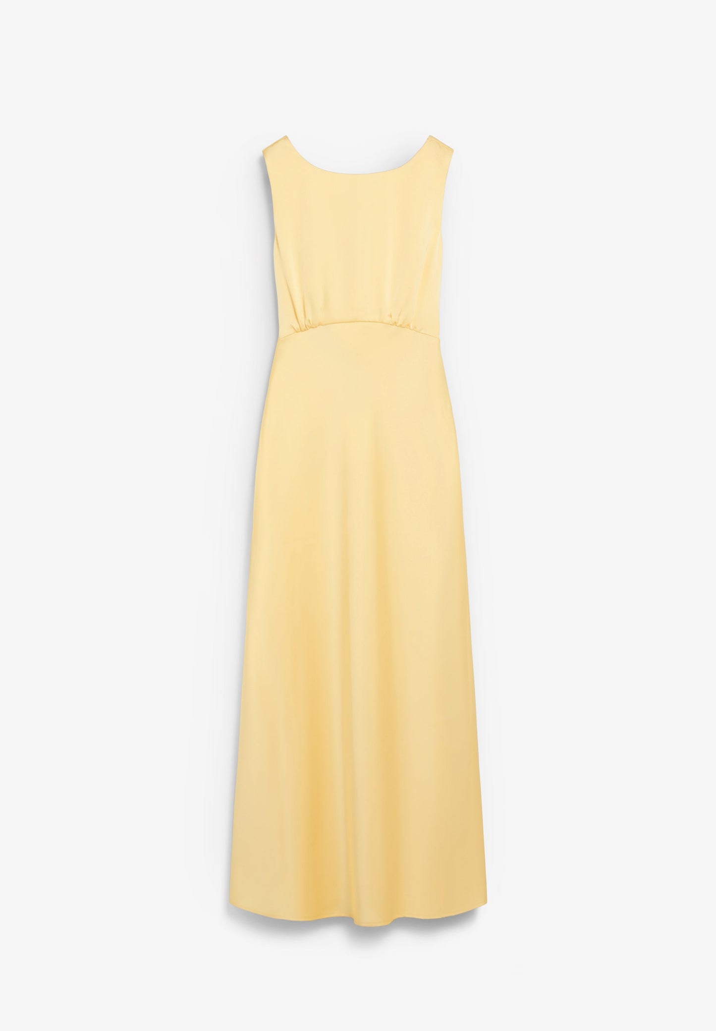 VESTIDO SATINADO CON ESPALDA DESCUBIERTA