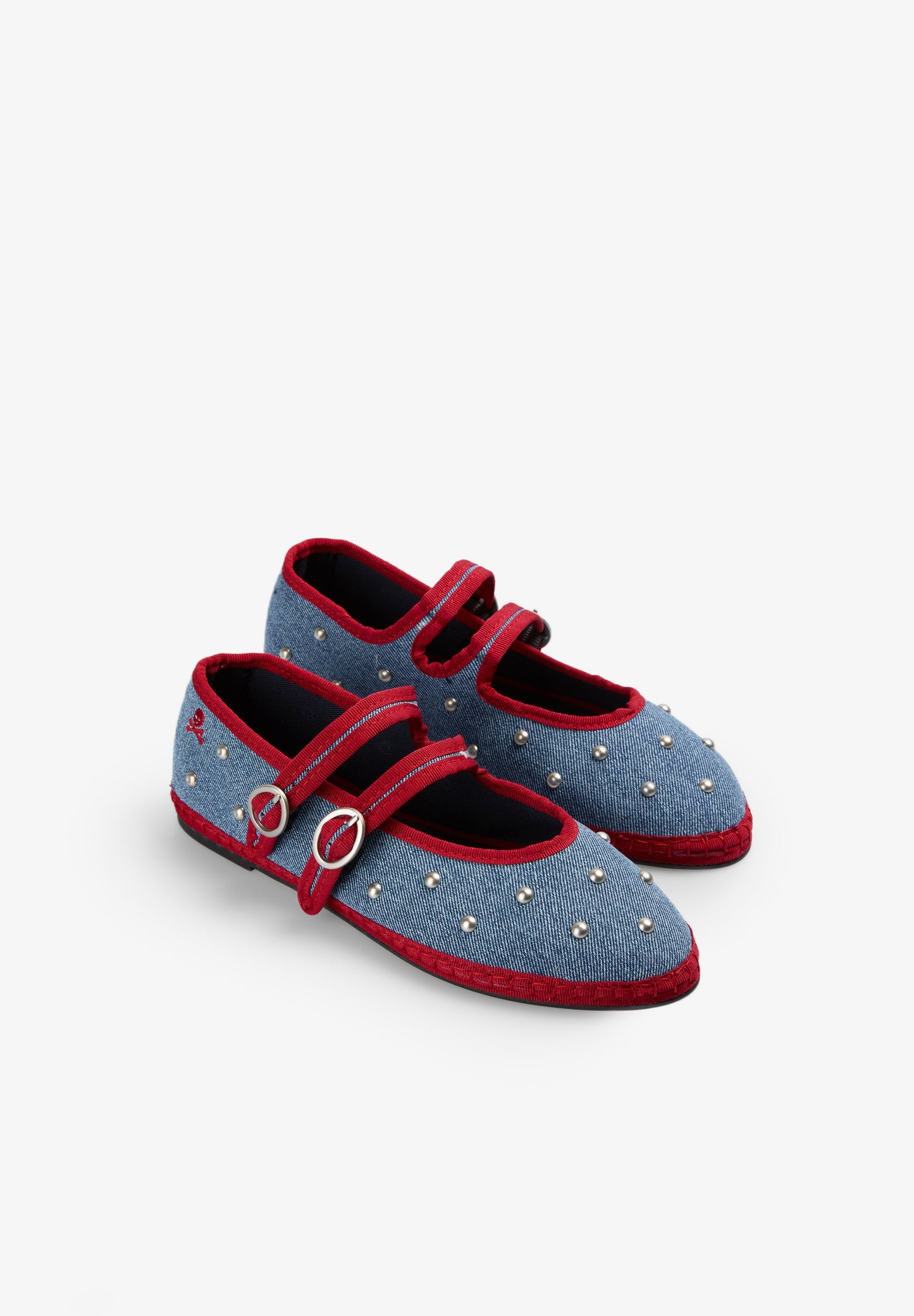 BAILARINAS DENIM STUDS