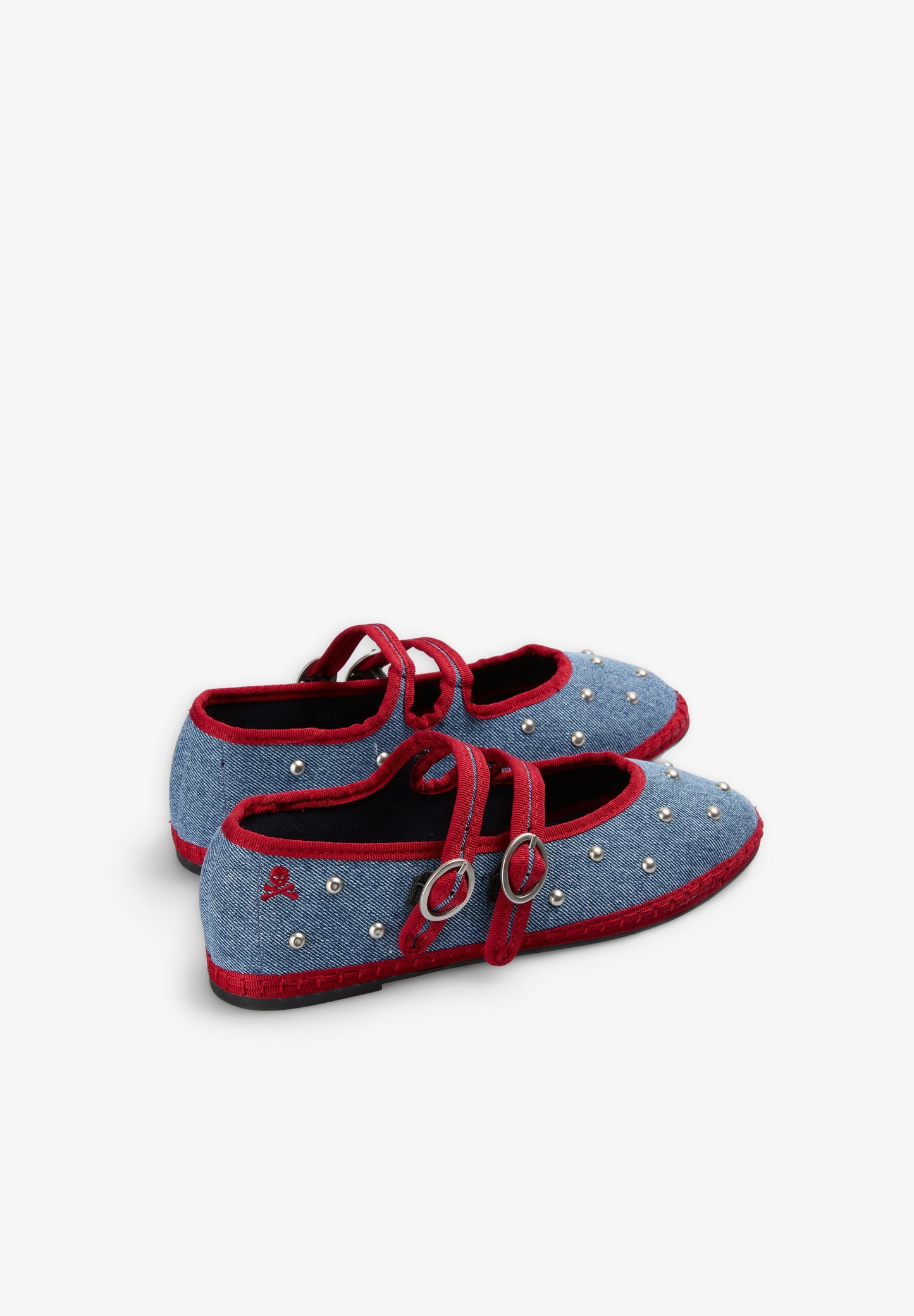 BAILARINAS DENIM STUDS