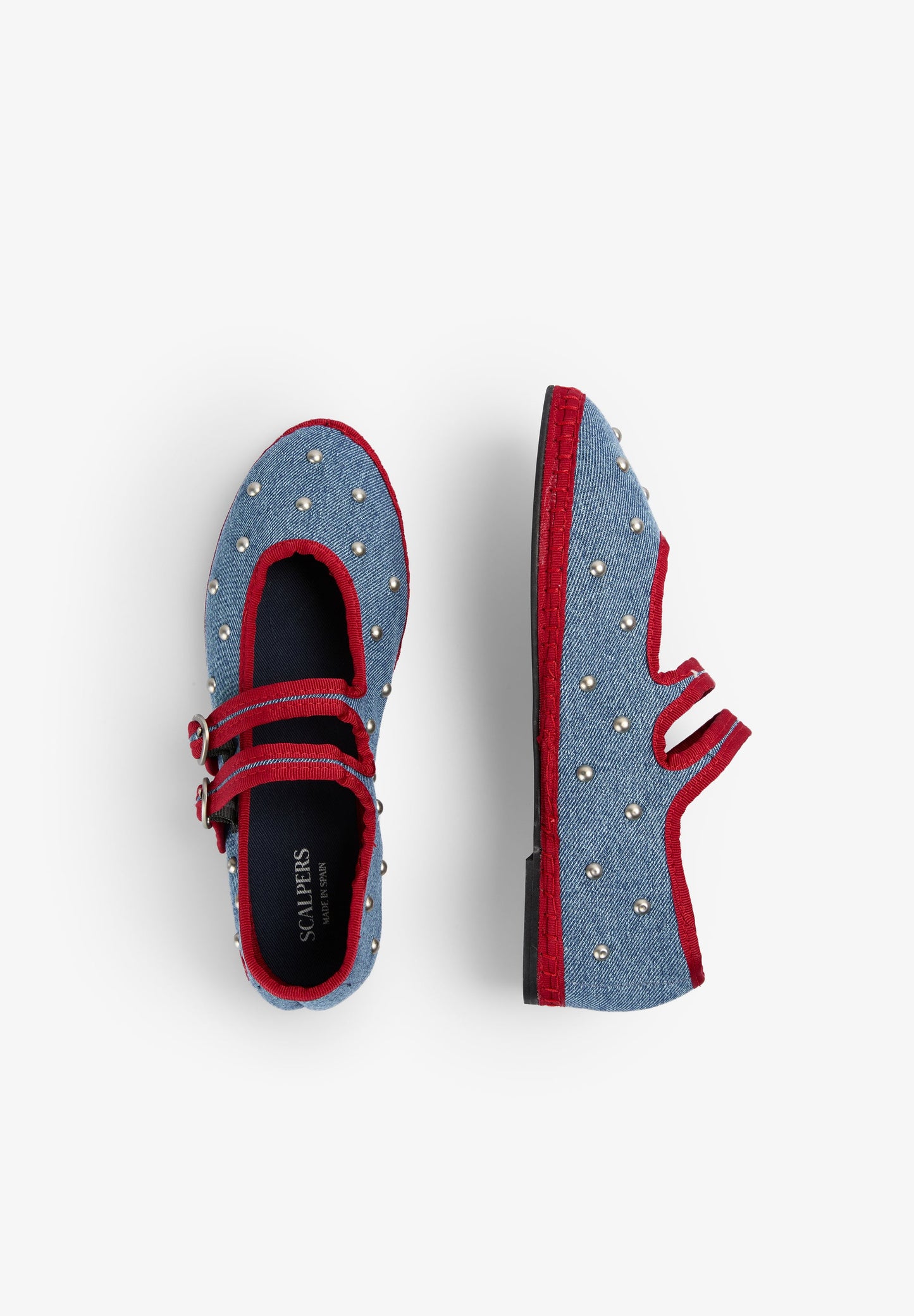BAILARINAS DENIM STUDS