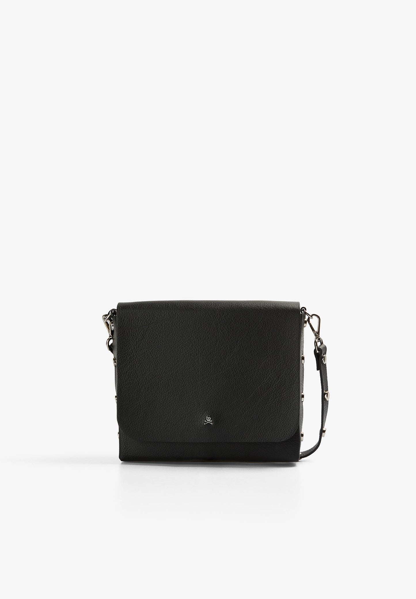 BOLSO DE PIEL CON APLIQUES