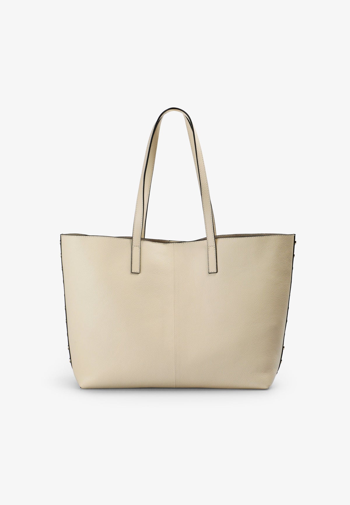 BOLSO PIEL SHOPPER APLIQUES