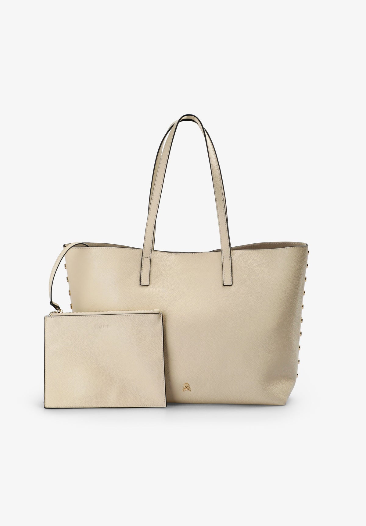 BOLSO PIEL SHOPPER APLIQUES