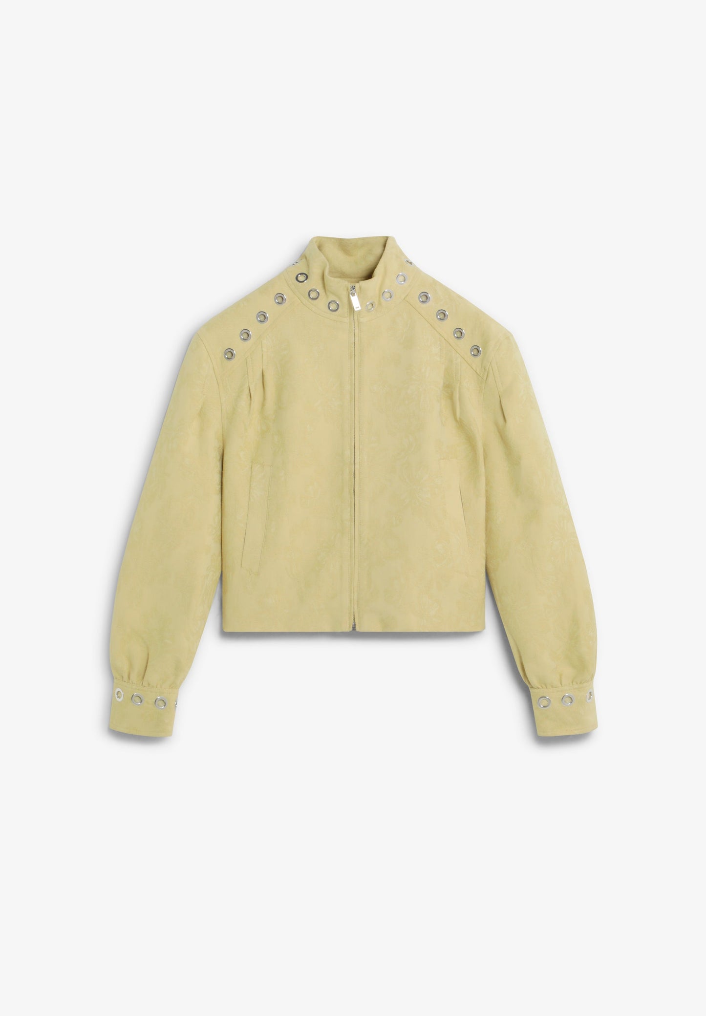 BOMBER JACQUARD CON TACHUELAS