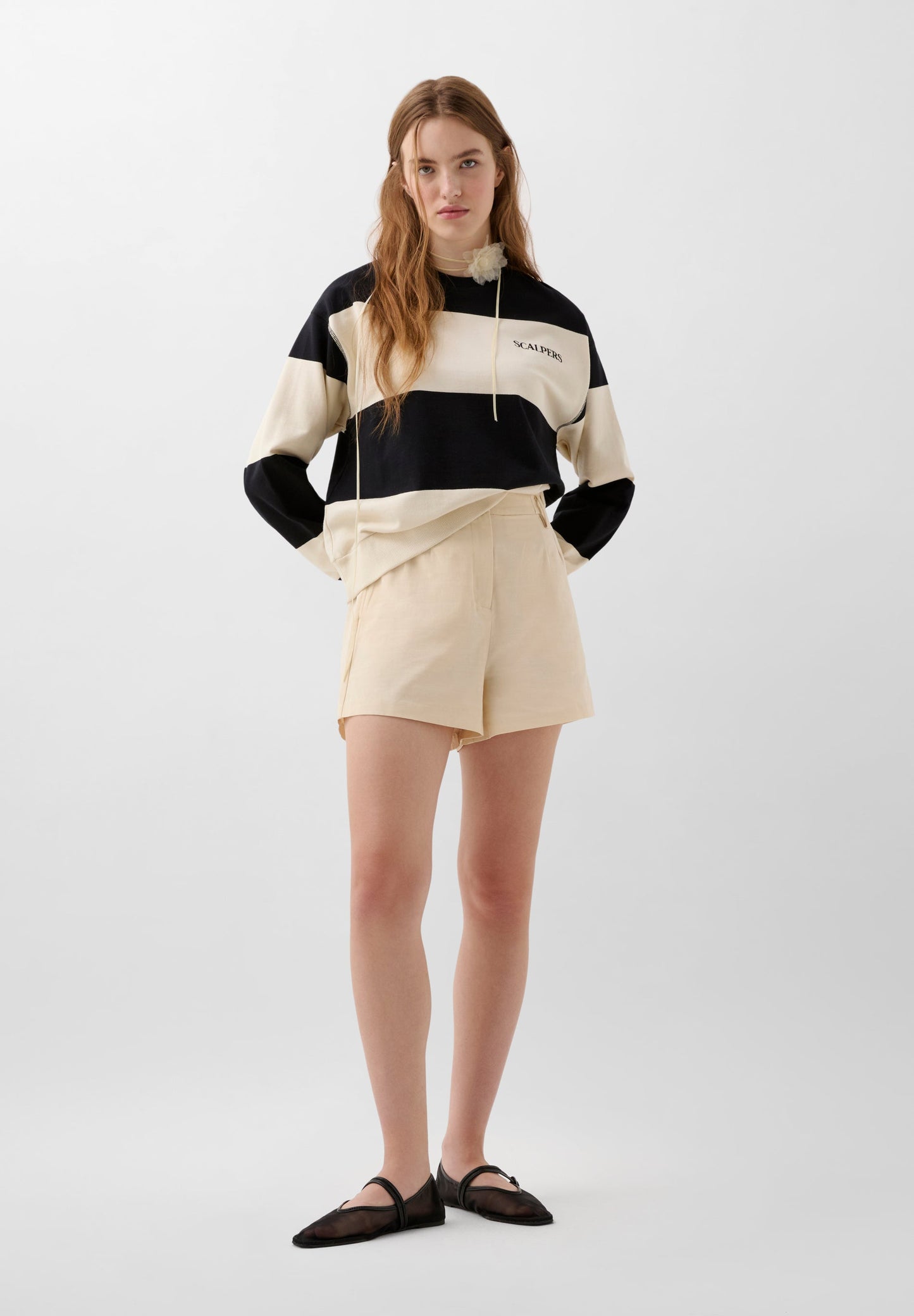 POLERÓN RAYAS LOGO BORDADO